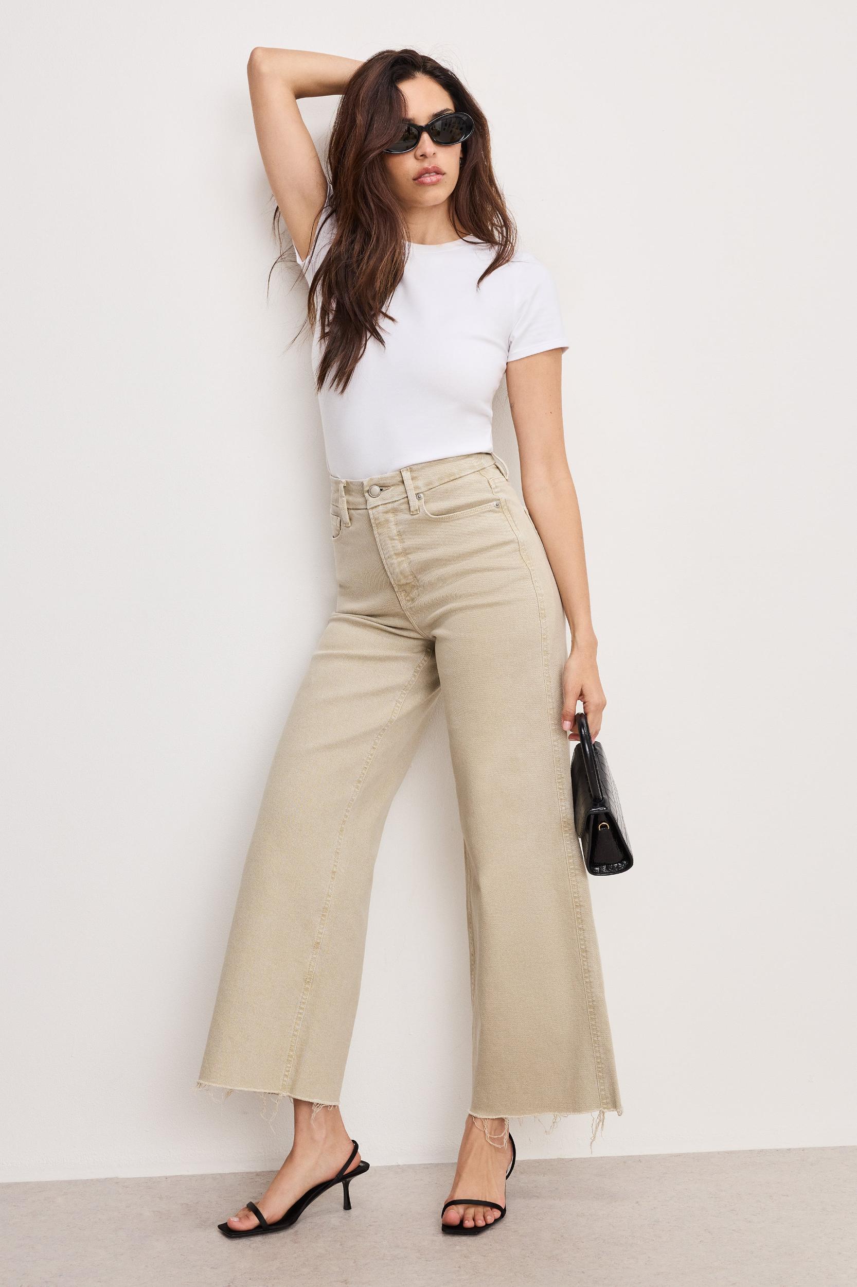 GOOD SKATE WIDE CROPPED JEANS | DUNE001 Product Image