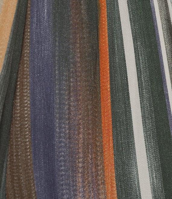 M Made in Italy Stripe Wide Leg Pull On Pants Product Image