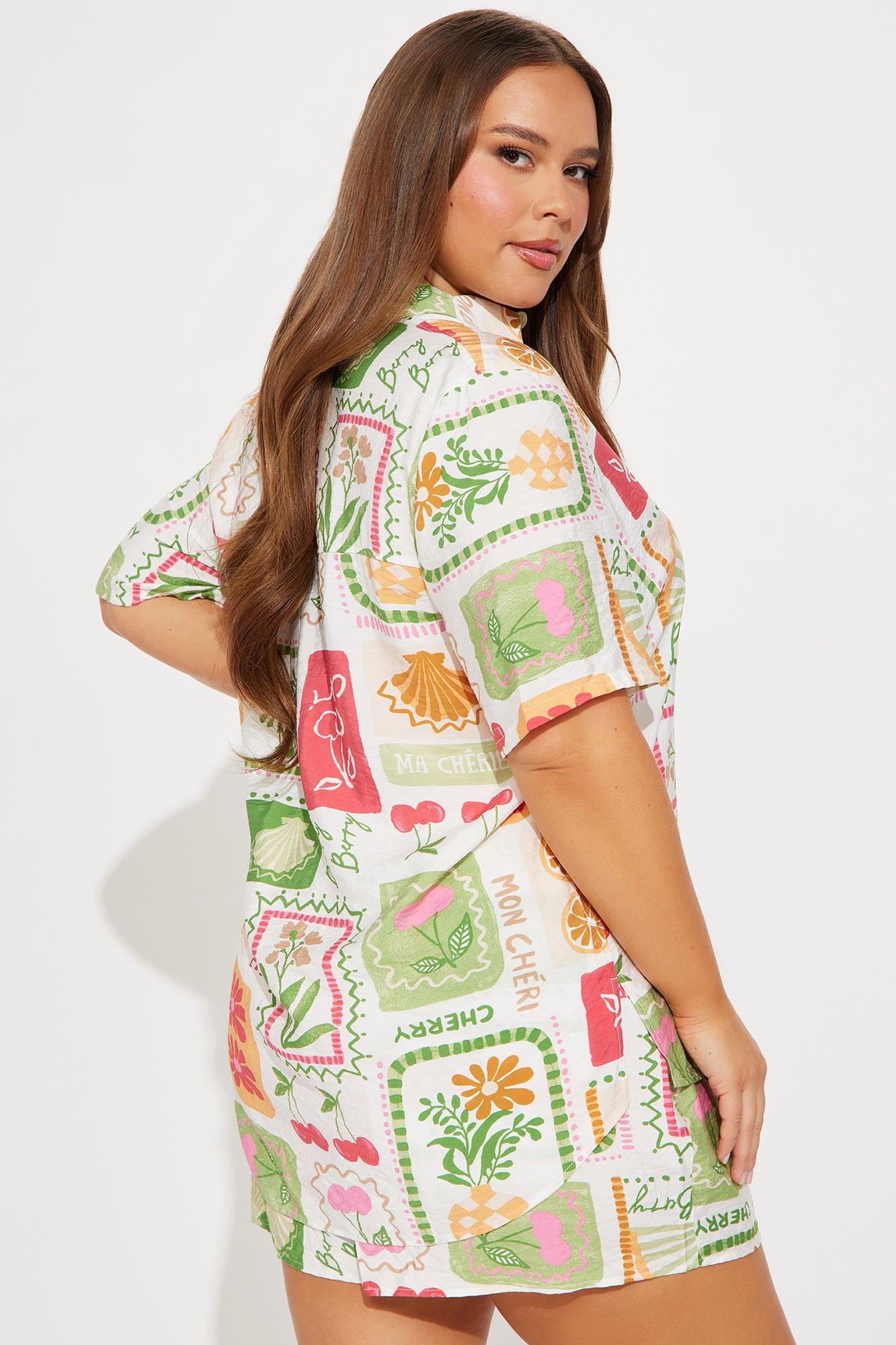 Tropical Dreams Short Set - Multi Color Product Image