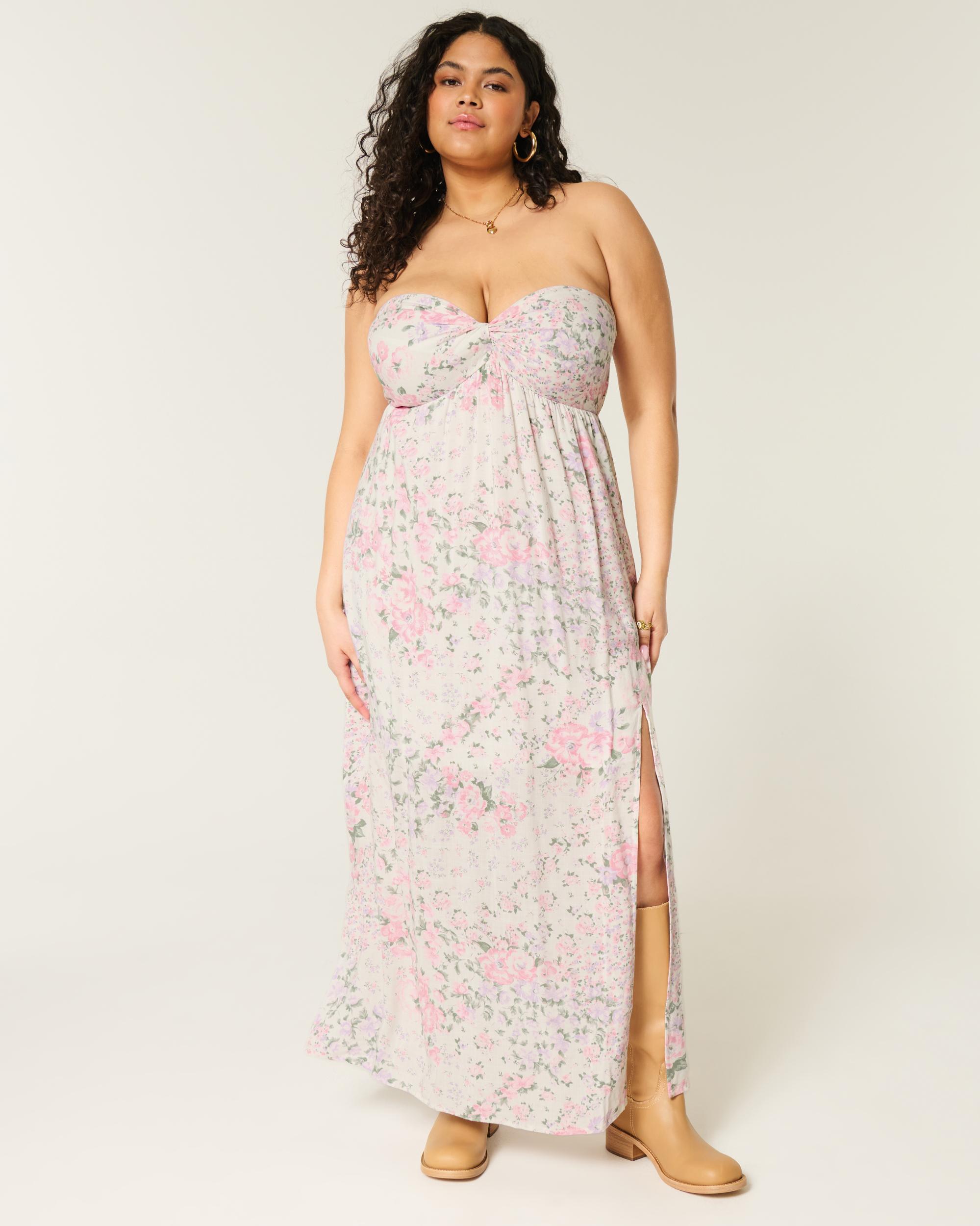 Strapless Twist Bust Maxi Dress Product Image