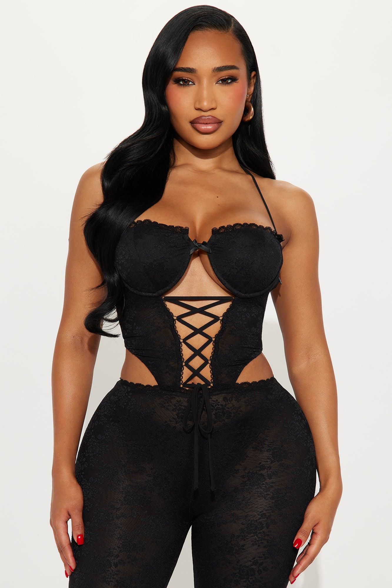 Jolene Lace Jumpsuit - Black Product Image