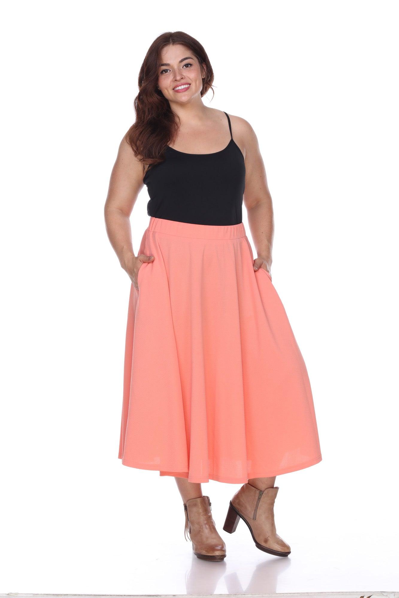 Tasmin Flare Midi Skirts - Plus Product Image