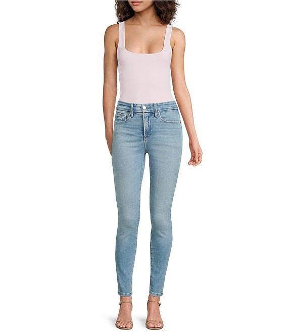 Good American Soft Tech Good Legs Mid Rise Skinny Jeans Product Image
