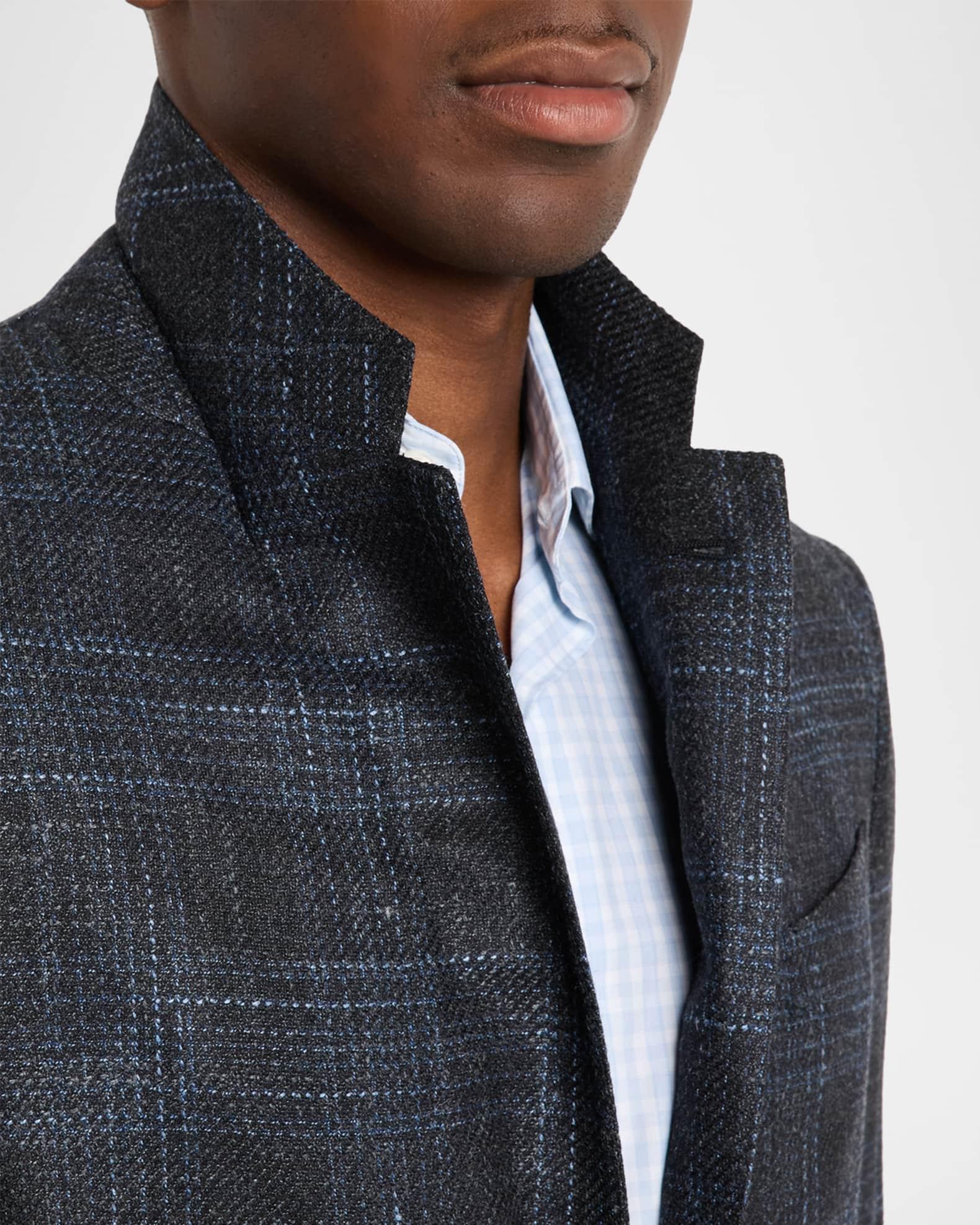 Men's Winter Crossover Check Single-Breasted Sport Coat Product Image