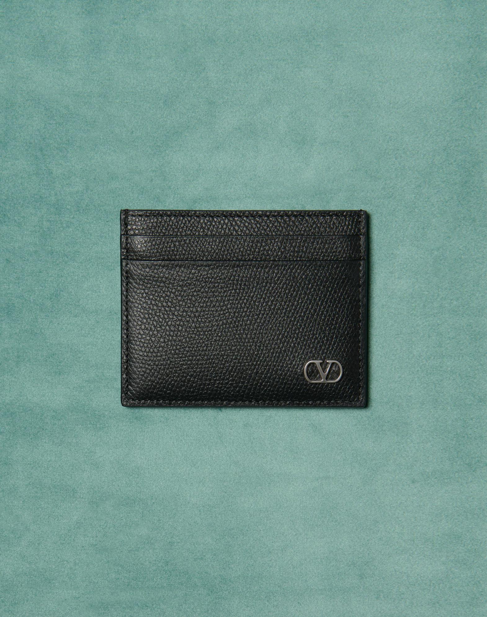 Valentino Garavani Vlogo Signature Cardholder In Grainy Calfskin Product Image