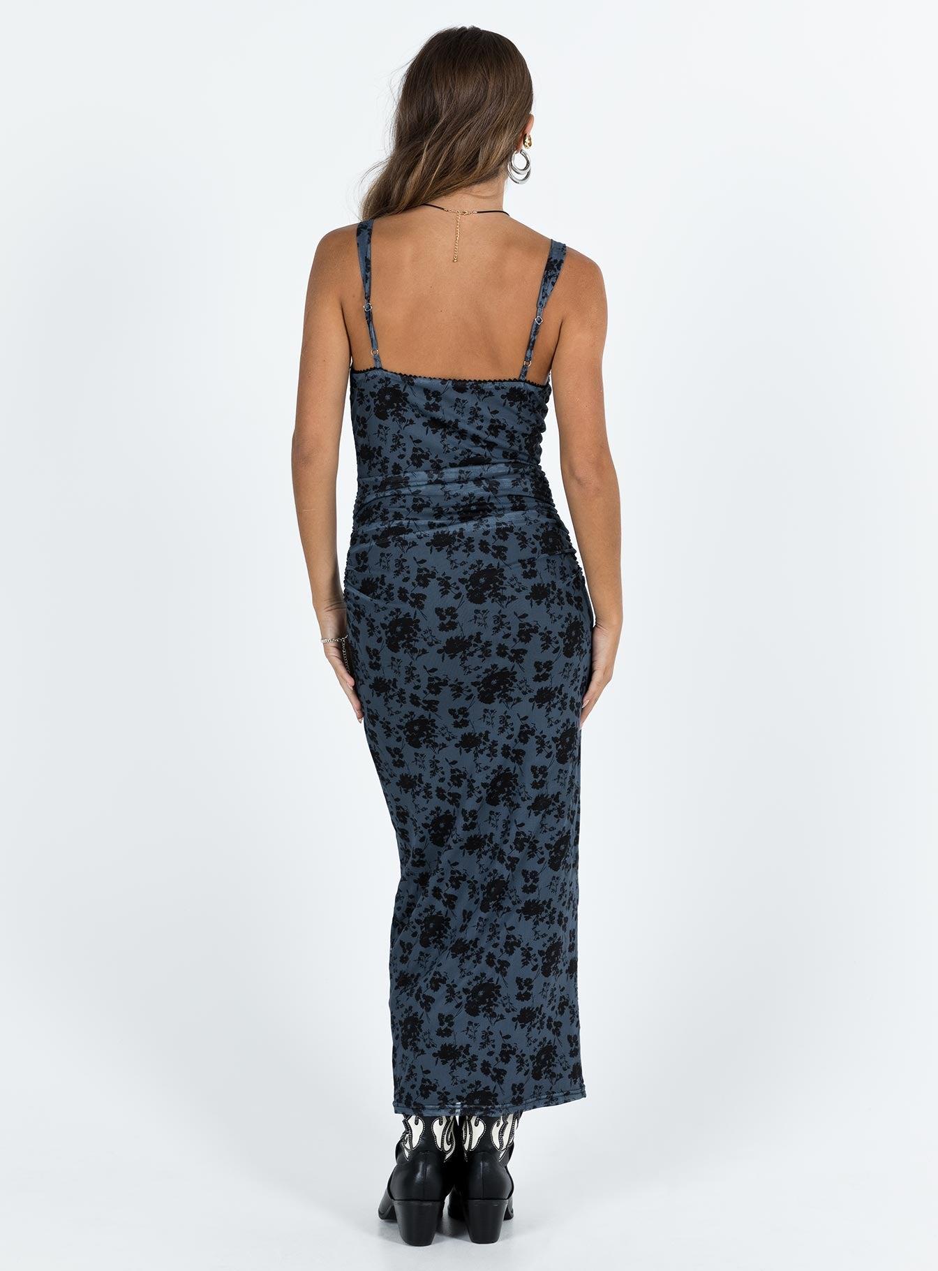 Cotter Maxi Dress Blue Floral Product Image