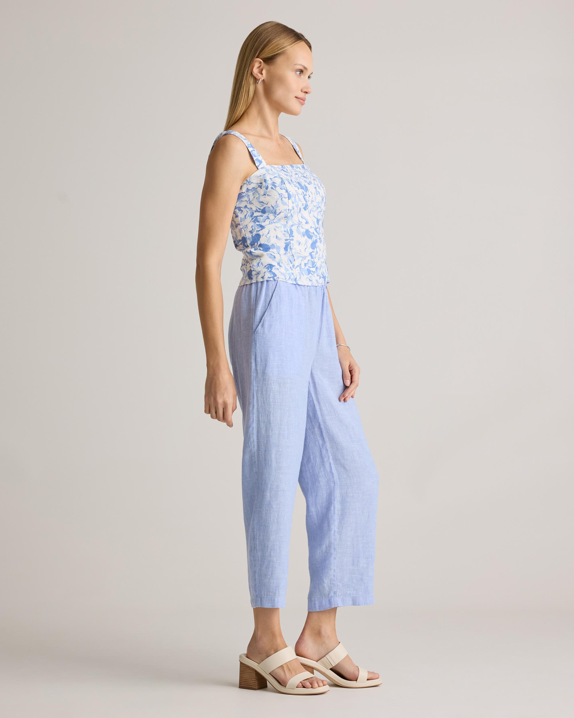 Quince | Women's 100% European Linen Fitted Tank Top Size XS Product Image