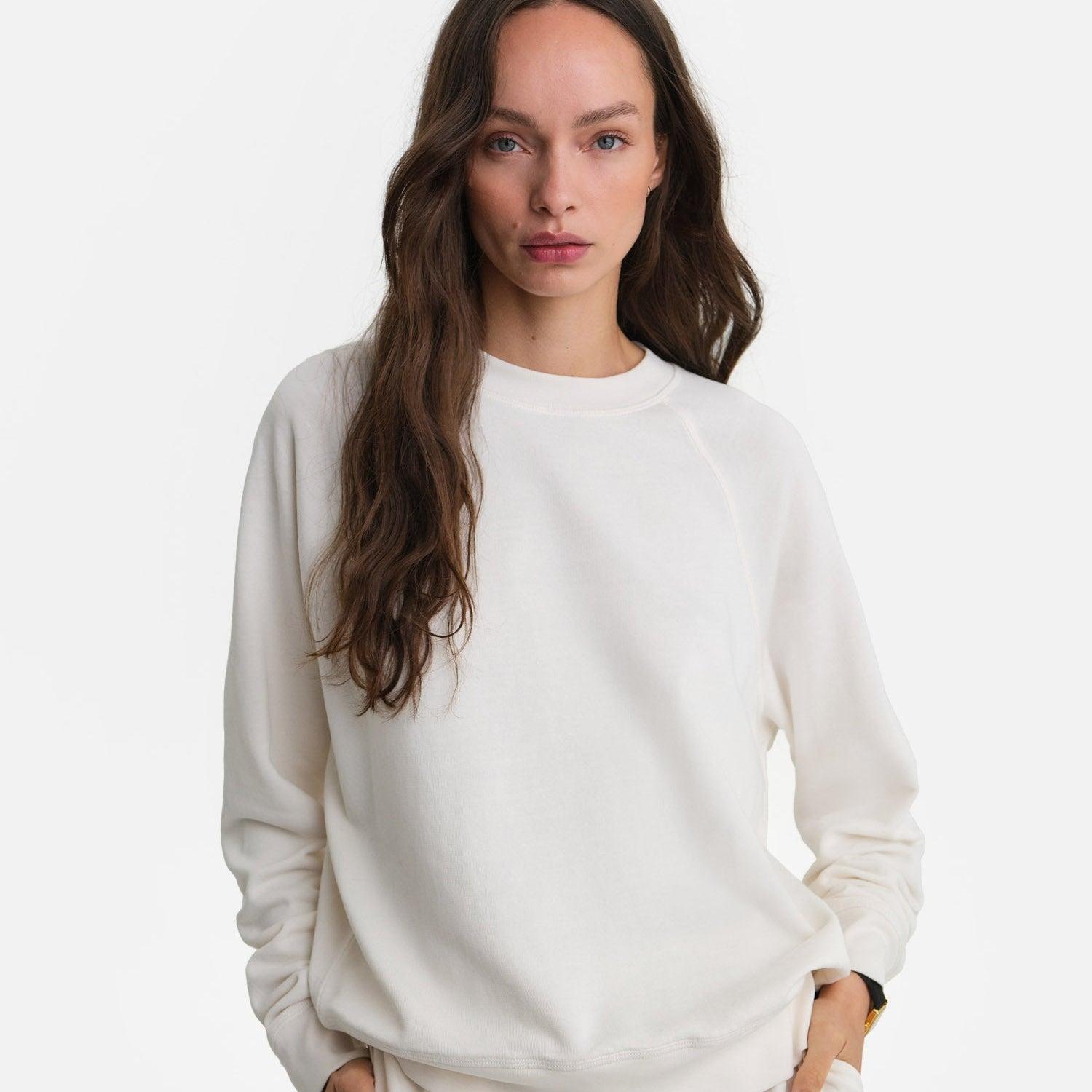 Organic Lightweight Terry Raglan Sweatshirt Female Product Image