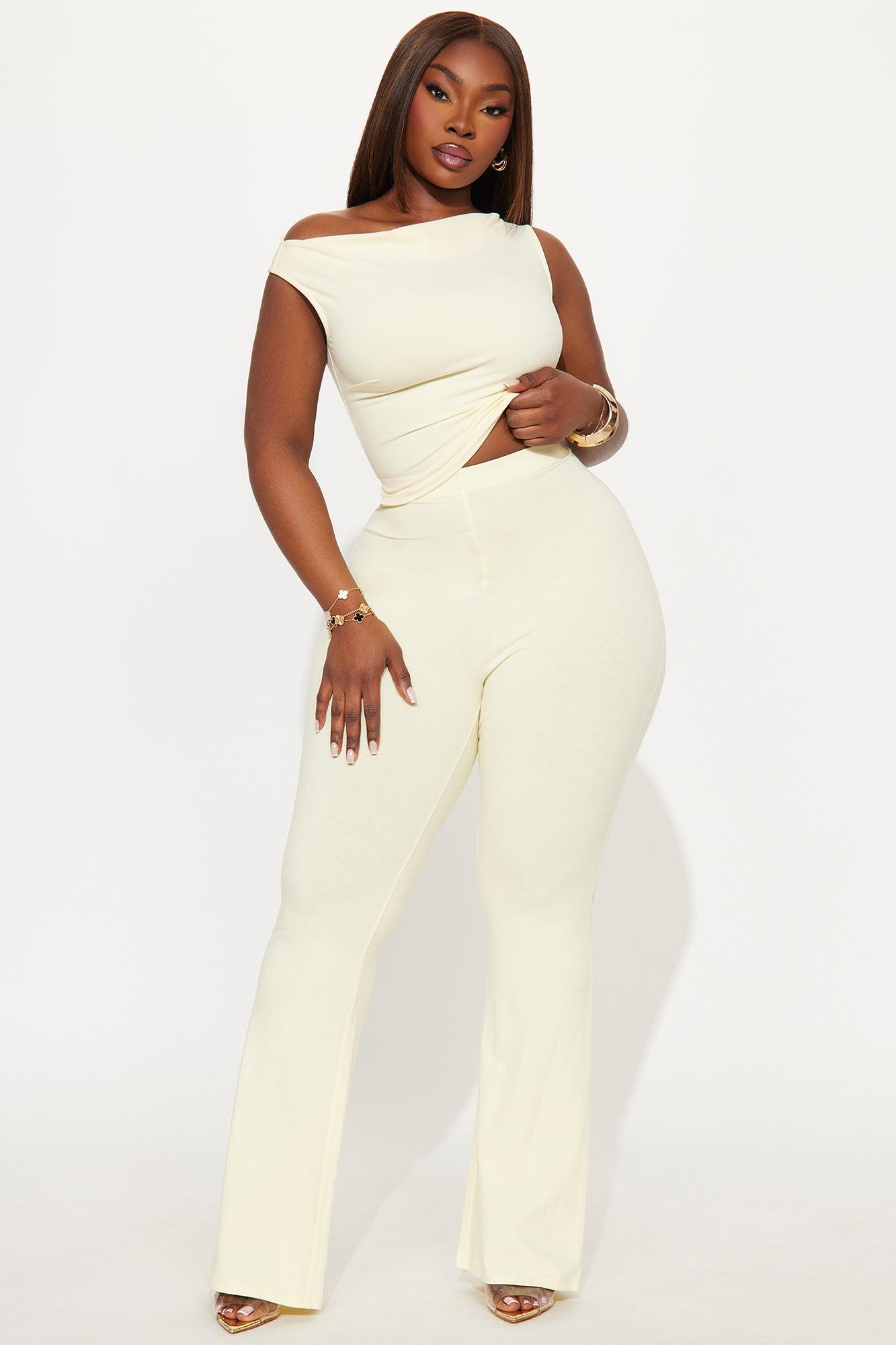 Adriana Flare Pant - Butter Yellow Product Image