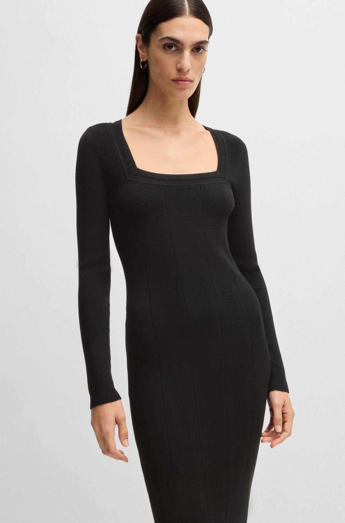 Knitted relaxed-fit dress with anti-bacterial finish Product Image
