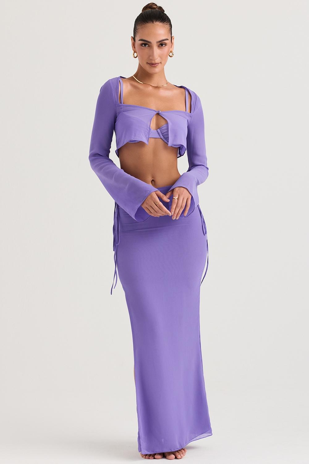 Amalfi  violet cutout maxi skirt Product Image