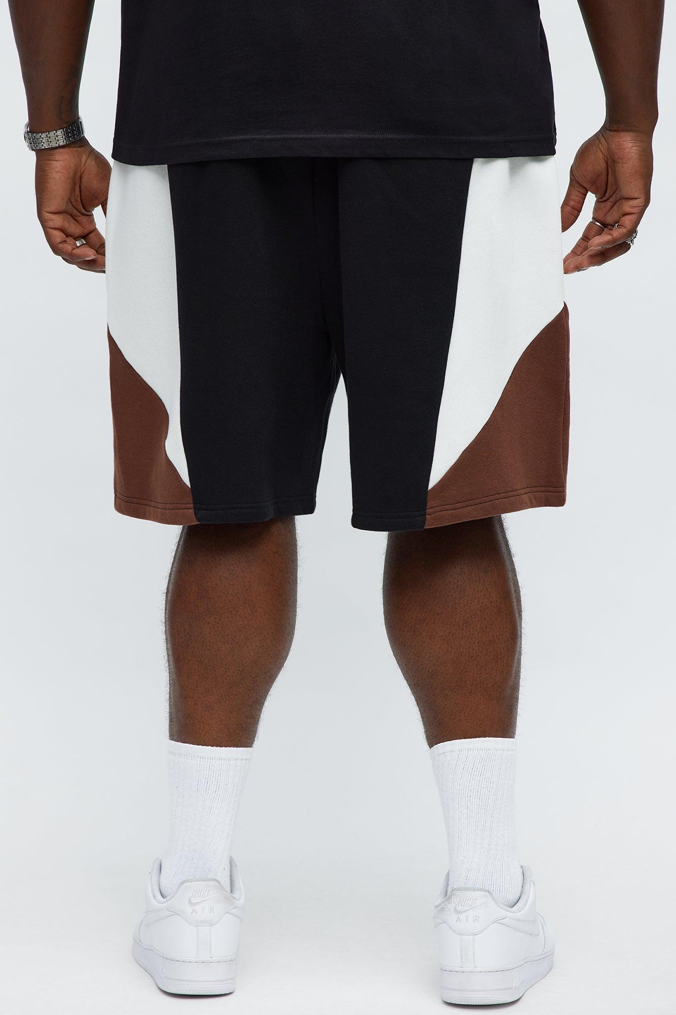 Tyson Paneled Out Relaxed Shorts - Black/combo Male Product Image