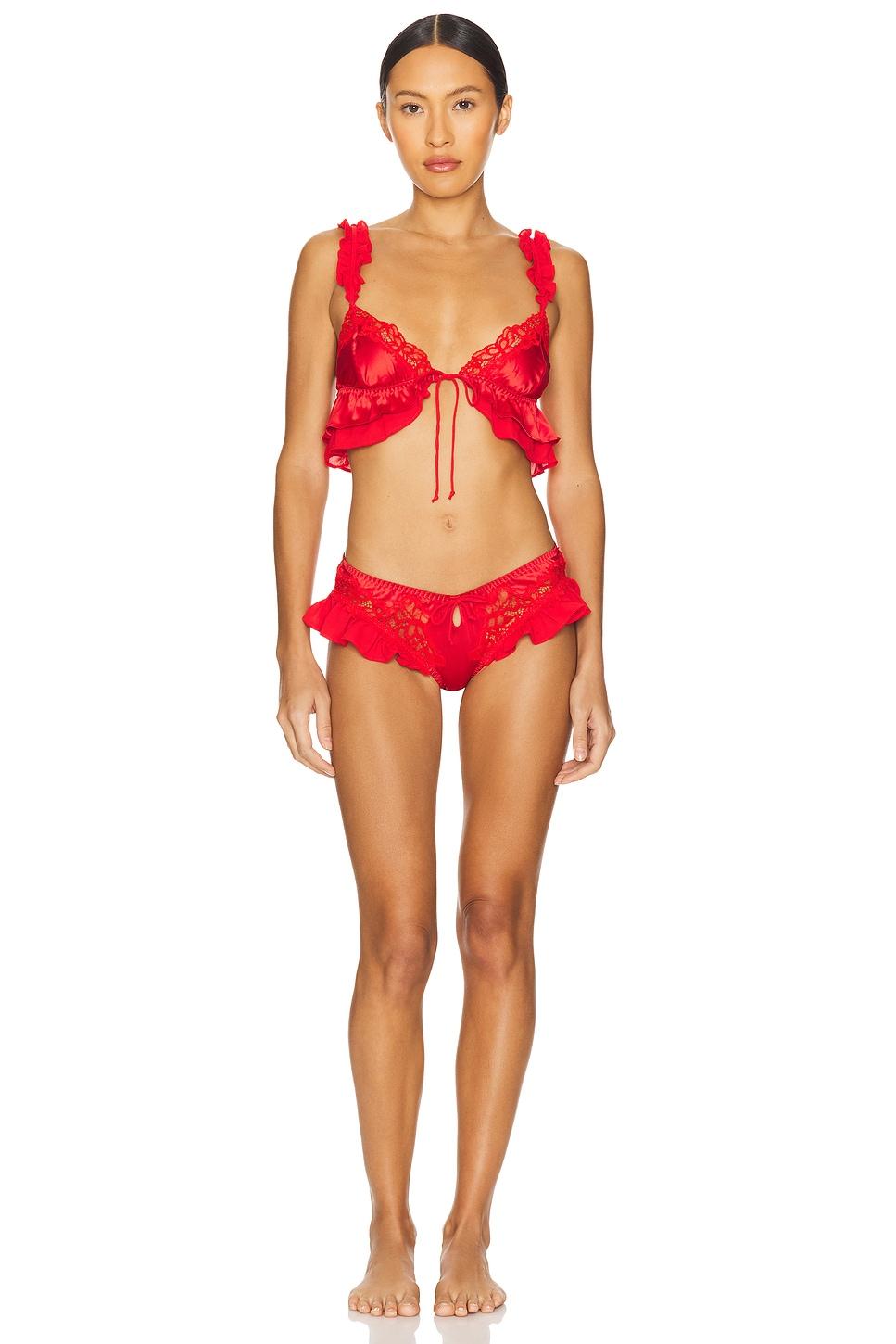 Butterfly Lace Ruffle Cheeky Panty For Love & Lemons Product Image