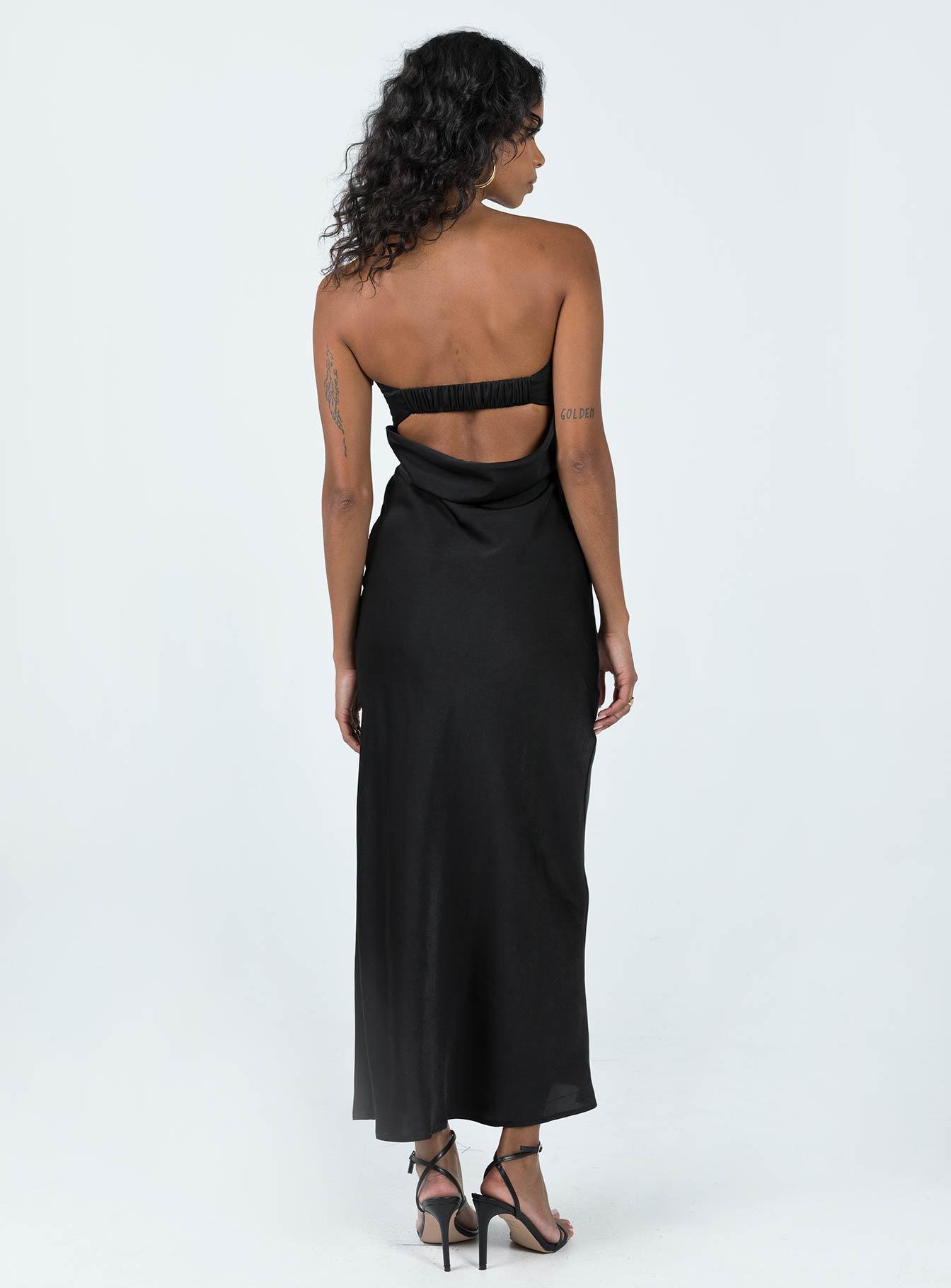 Shaun Midi Dress Black Lower Impact Product Image