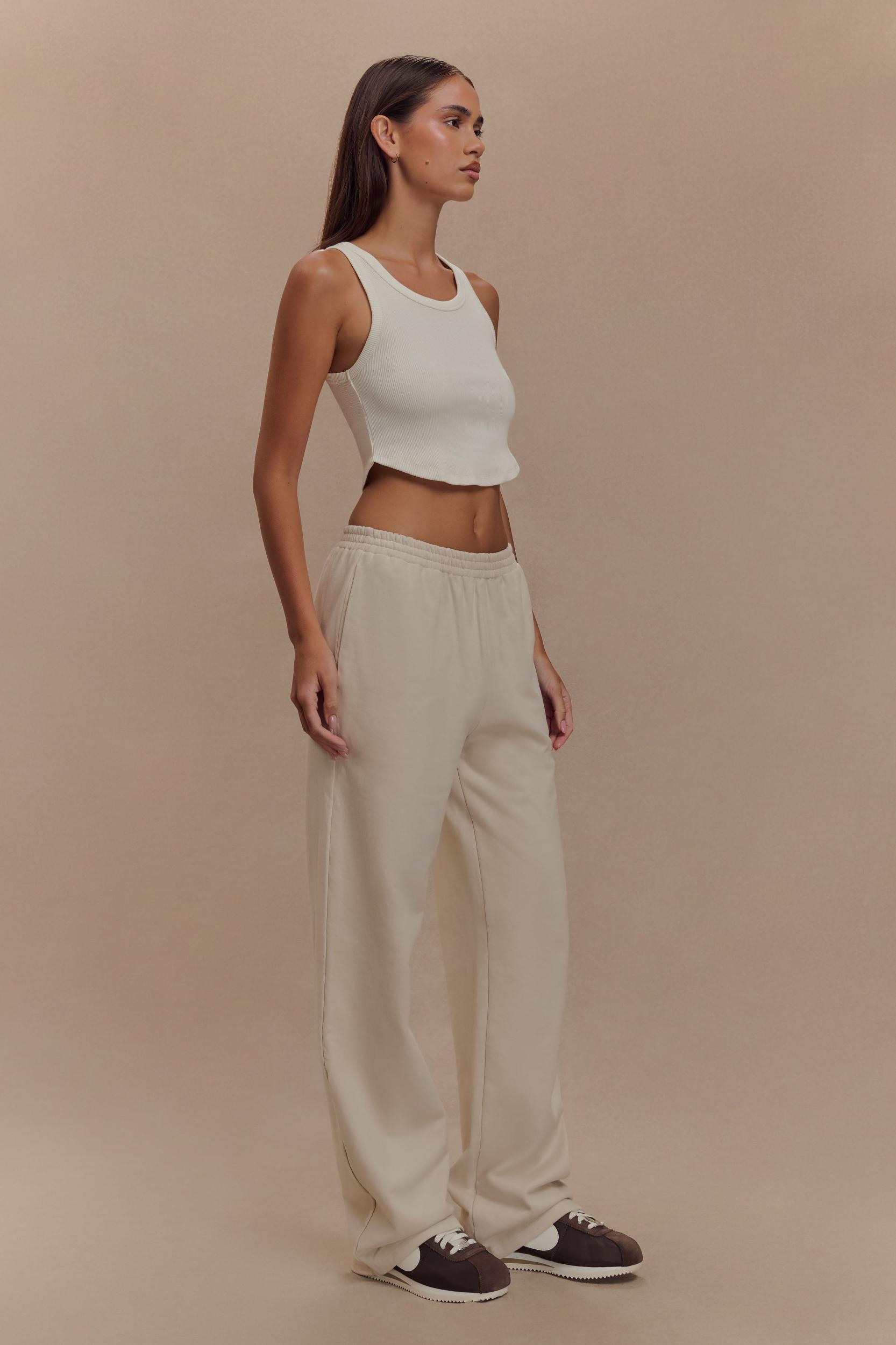 Blake Straight Leg Joggers - Stone Product Image