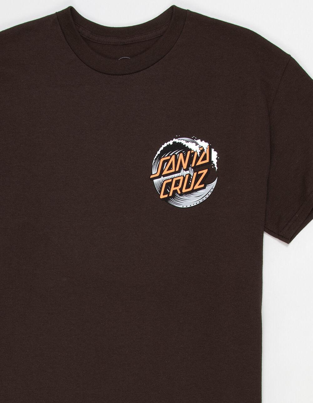 SANTA CRUZ Wave Dot Mens Tee - CHOCOLATE Product Image