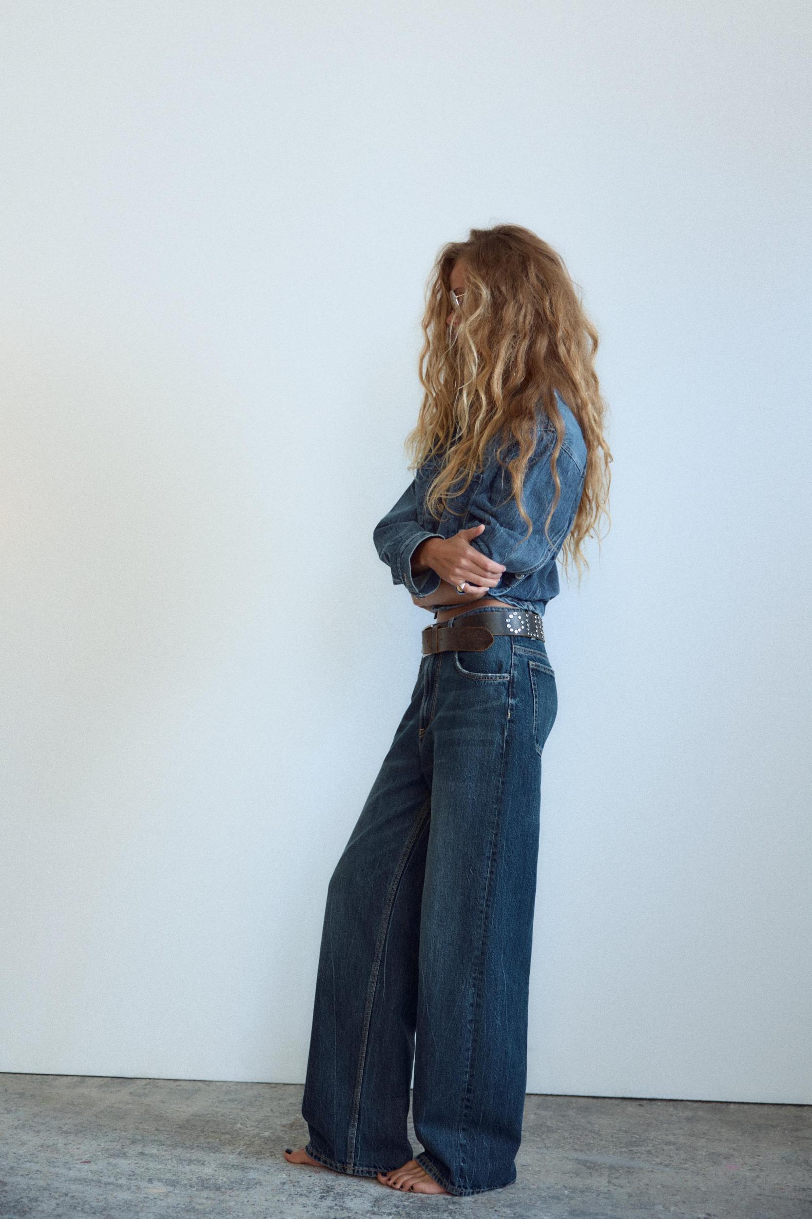 RELAXED OVERSIZE HIGH-WAISTED JEANS Product Image