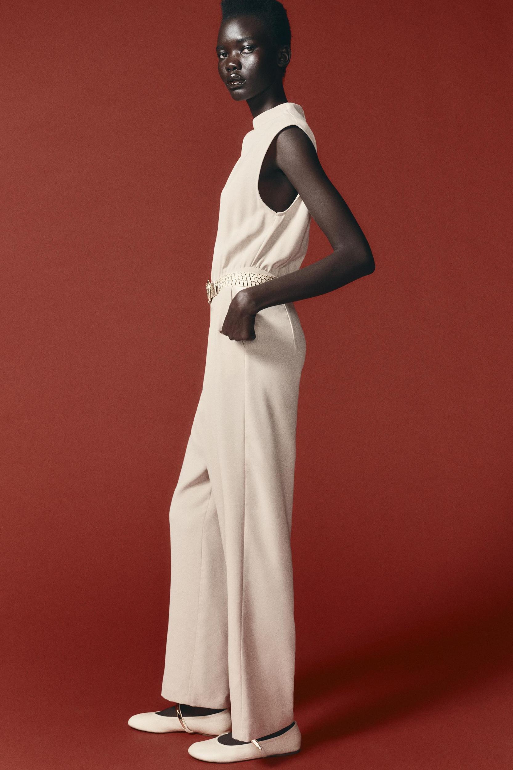 LONG BELTED JUMPSUIT Product Image