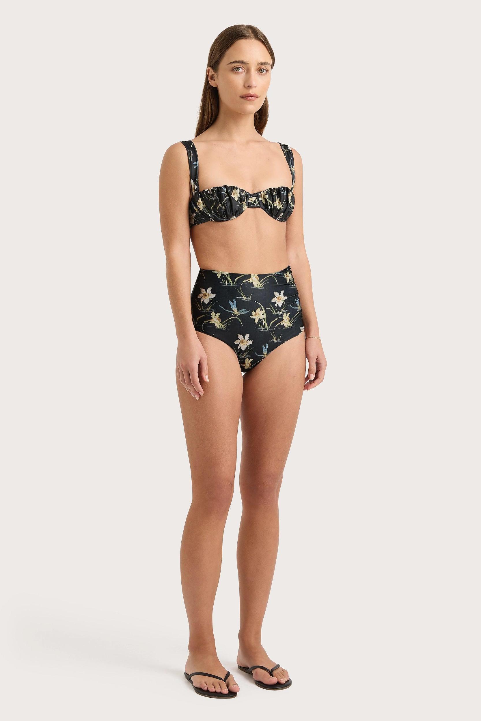 Emily Bikini Top Daffodil Print - Final Sale Product Image