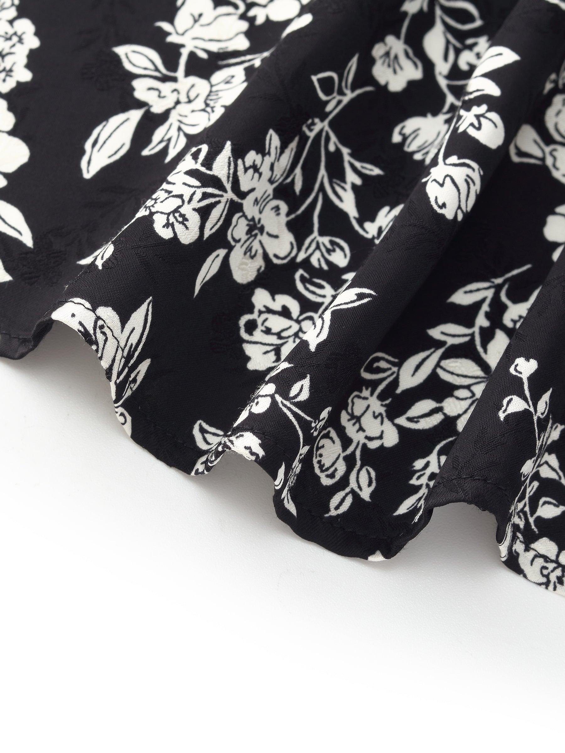 Floral Print Twist Front Women Midi Dress Product Image