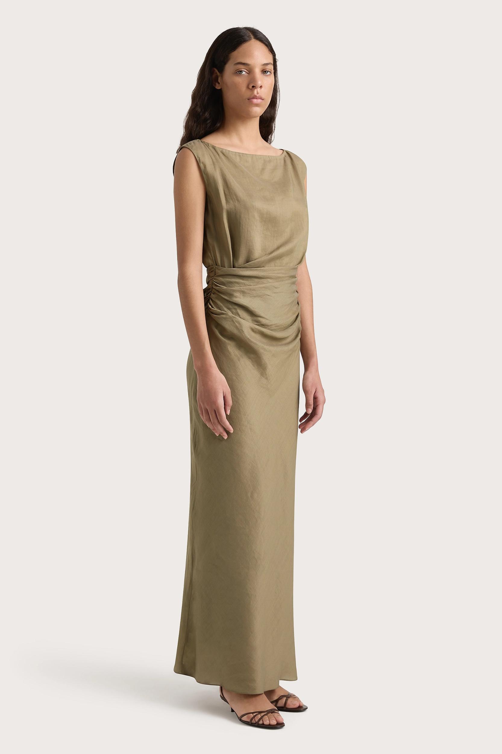 Adelia Maxi Dress Khaki - Final Sale Product Image
