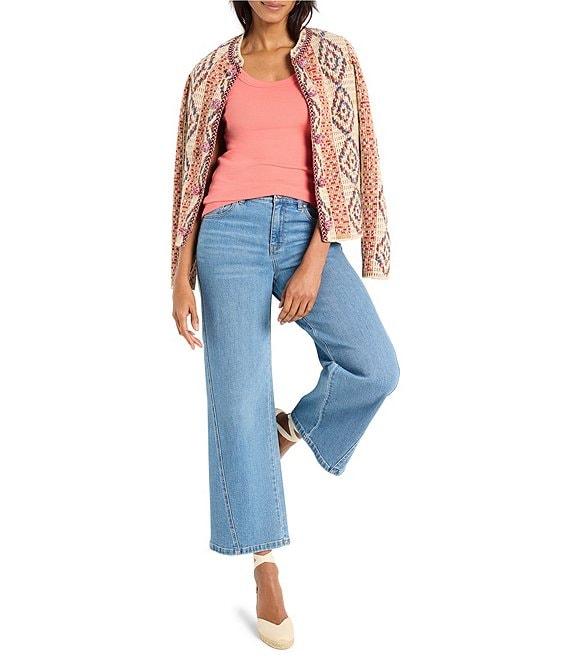 NIC + ZOE Perfect Knit Rib Scoop Neck Sleeveless Tank Product Image