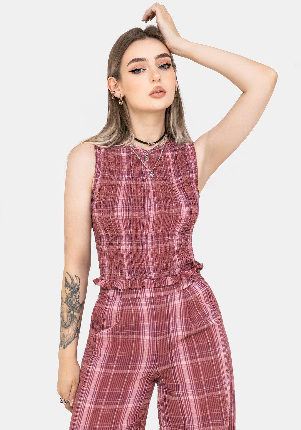 Zorina Cotton Shirred Vest Top Product Image