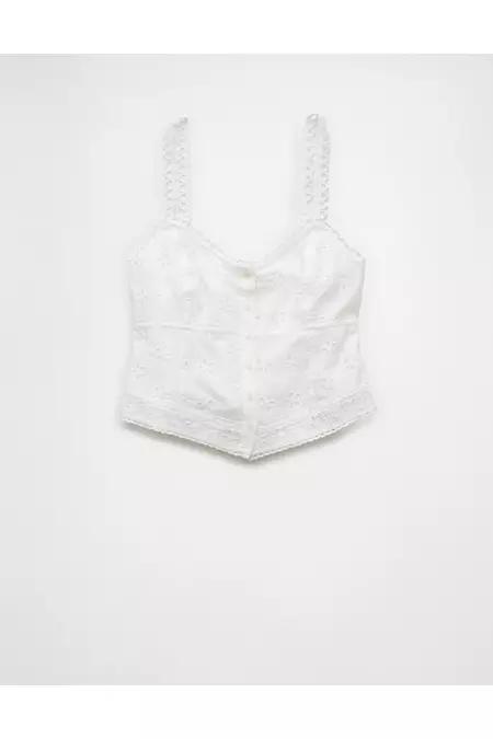 AE Button-Up Corset Tank Top Women's Product Image