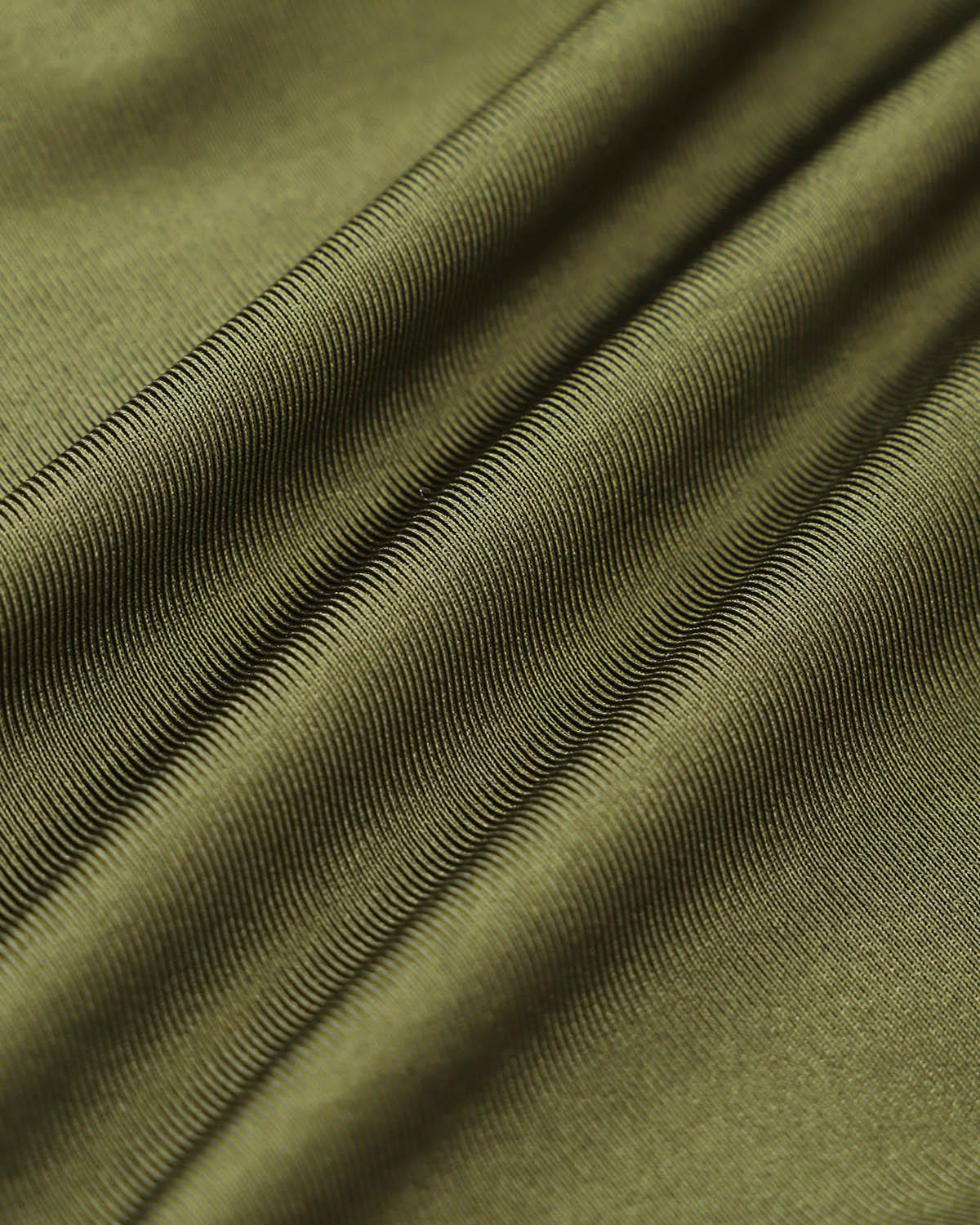 Green Ruched Halter One-Piece Swimsuit Product Image