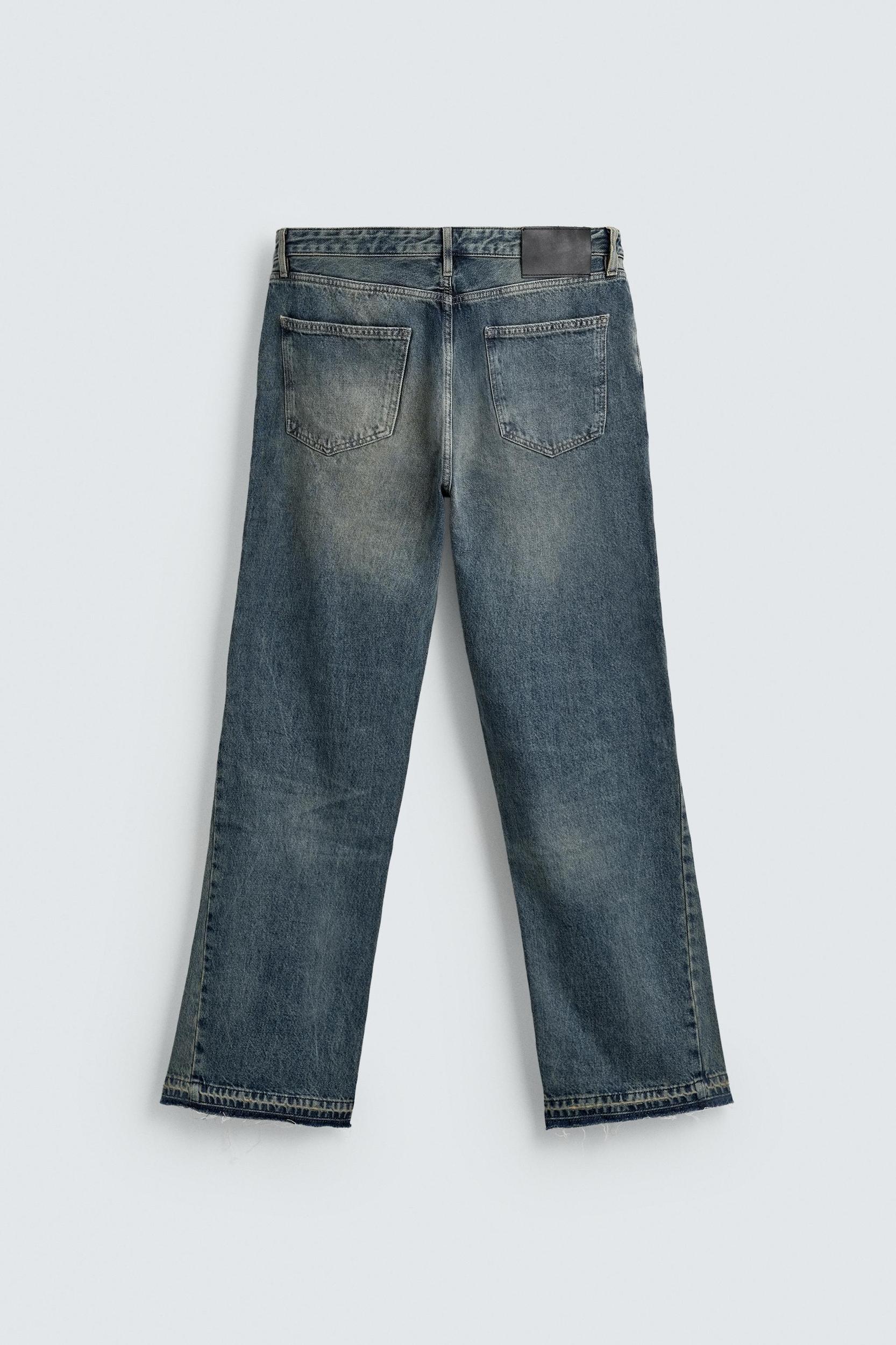 FLARE FIT STAIN WASH JEANS Product Image