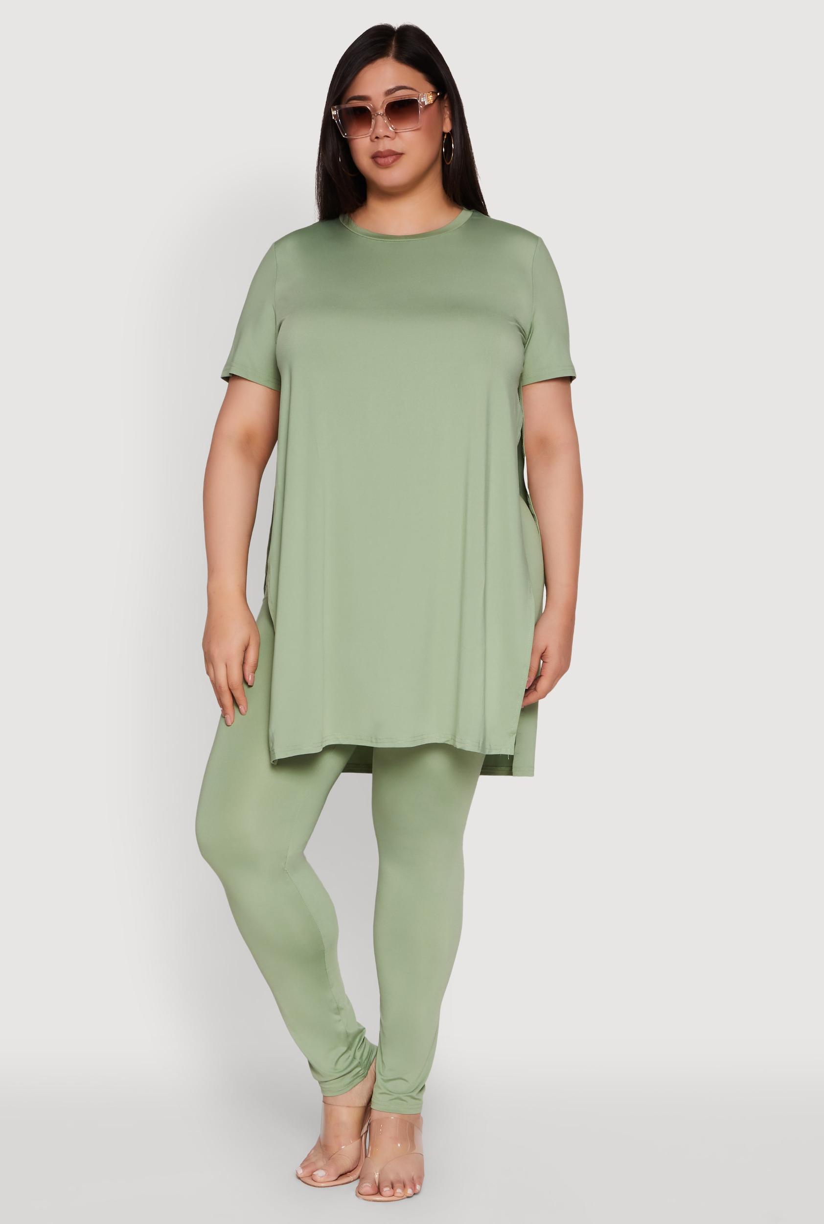 Plus Size Daisy High Waist Leggings Female Product Image