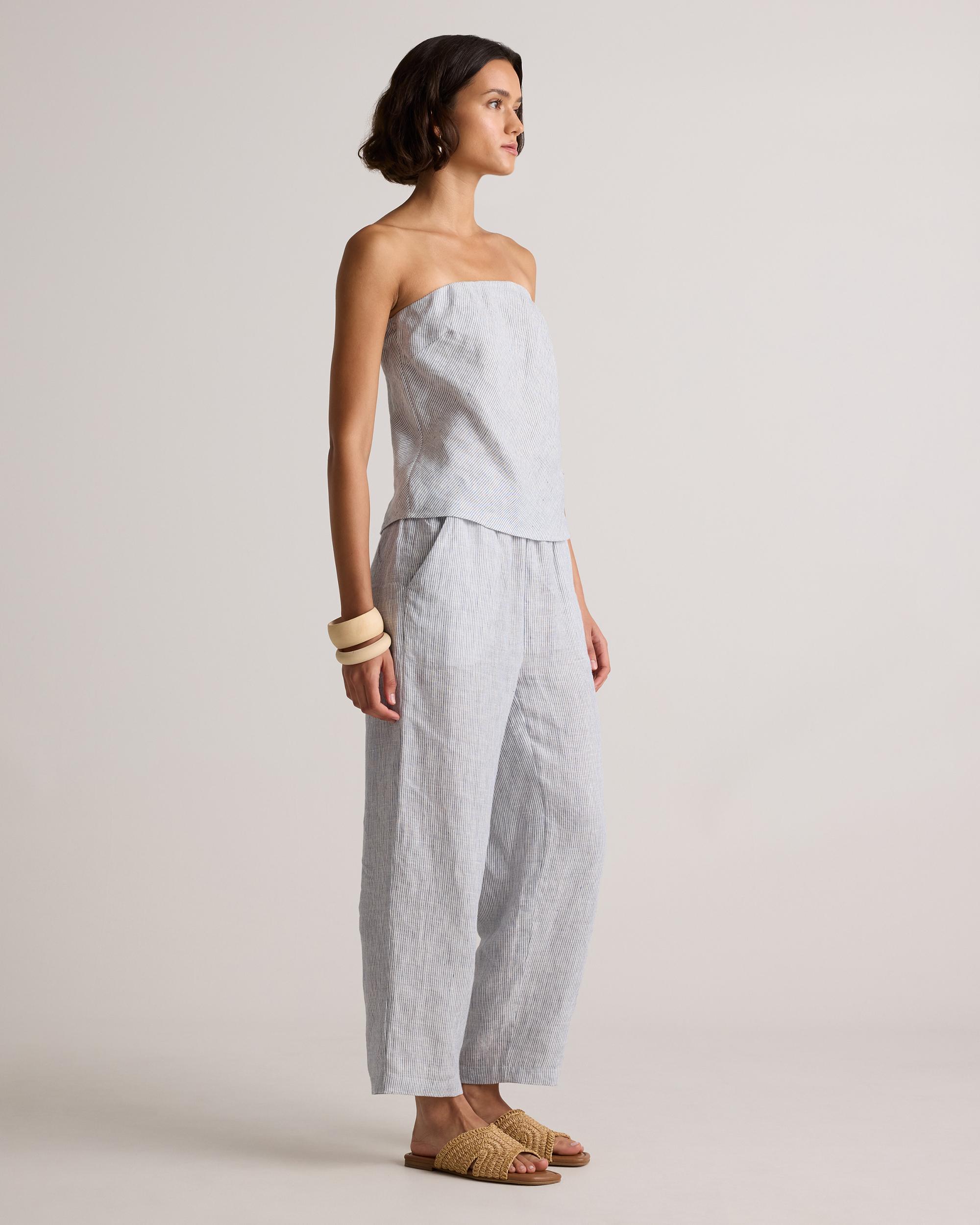 Quince | Women's 100% European Linen Strapless Top Product Image