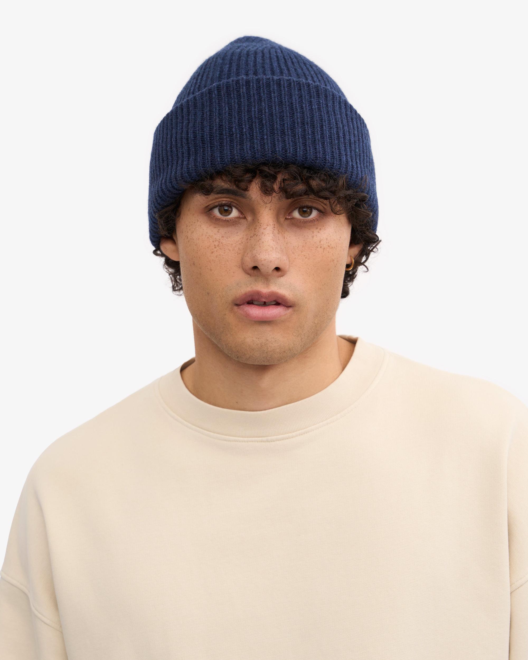 Merino Wool Hat - Marine Blue Product Image