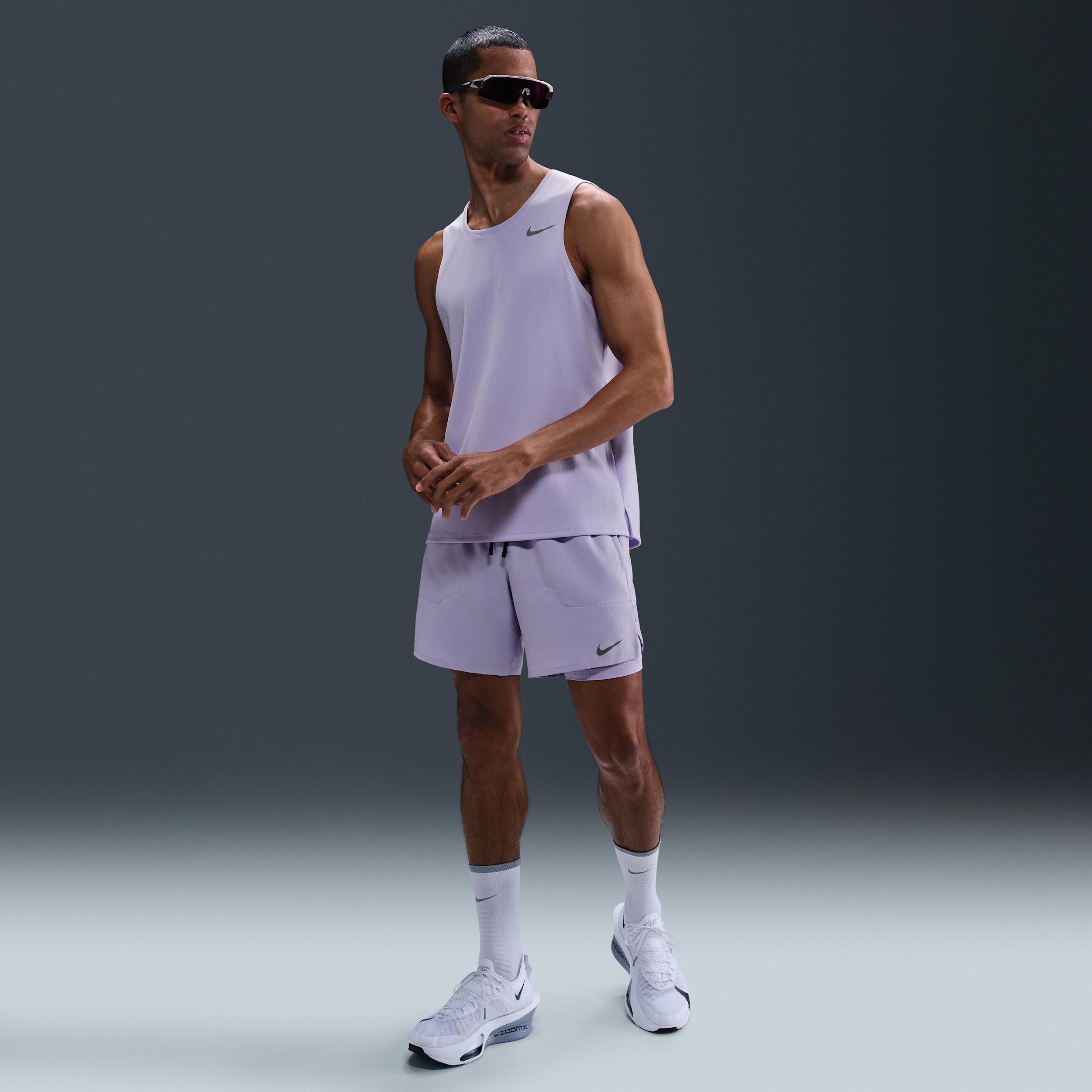 Nike Mens Stride Dri-FIT 7 2-in-1 Running Shorts | DM4759-515 Product Image