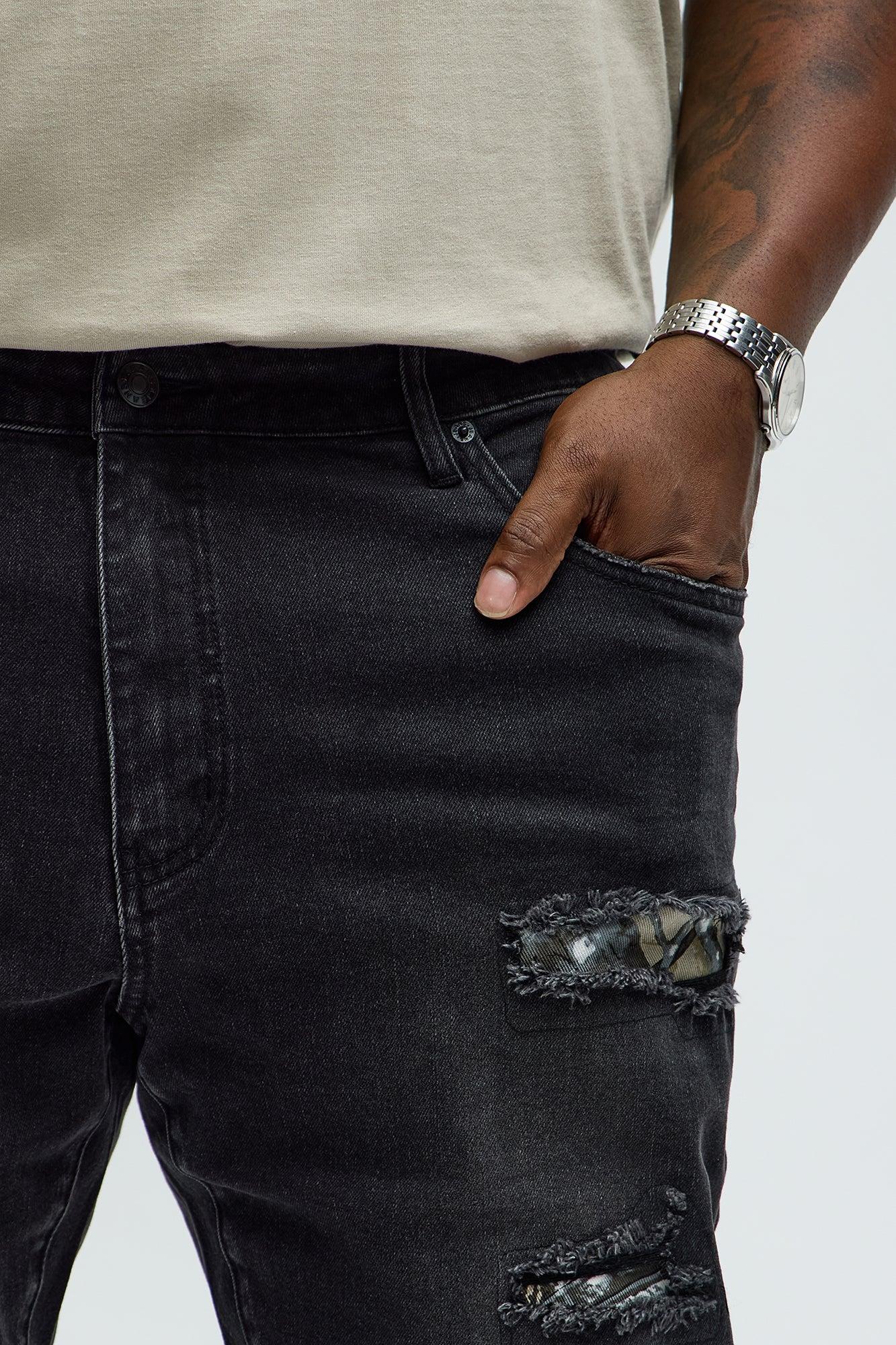 Slim Wood Stealth Jeans - Black Wash Product Image
