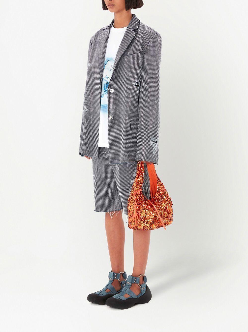 studded cotton shorts Product Image