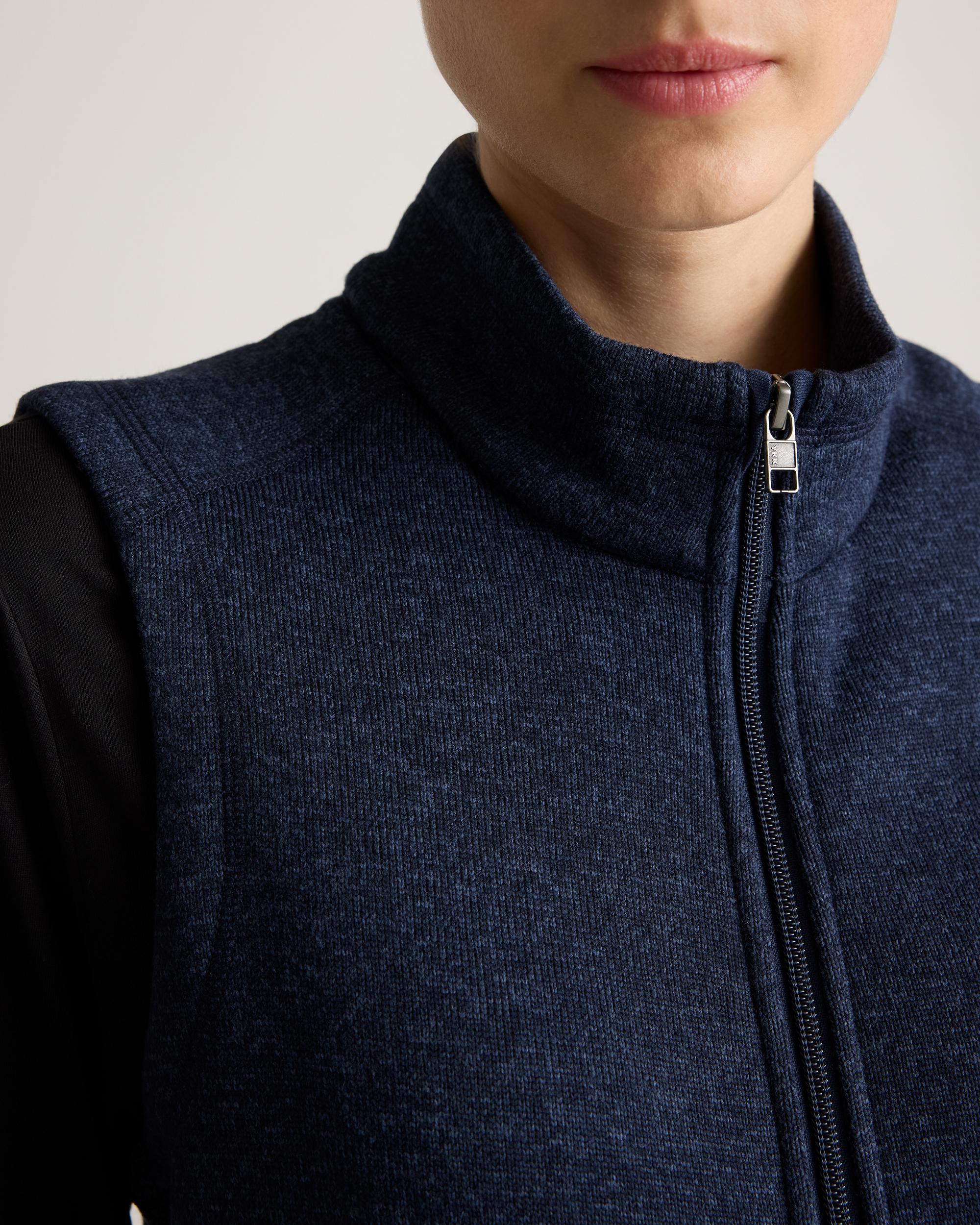 Quince | Women's Sweater-Knit Fleece Full-Zip Vest Size XL, Recycled Polyester Product Image