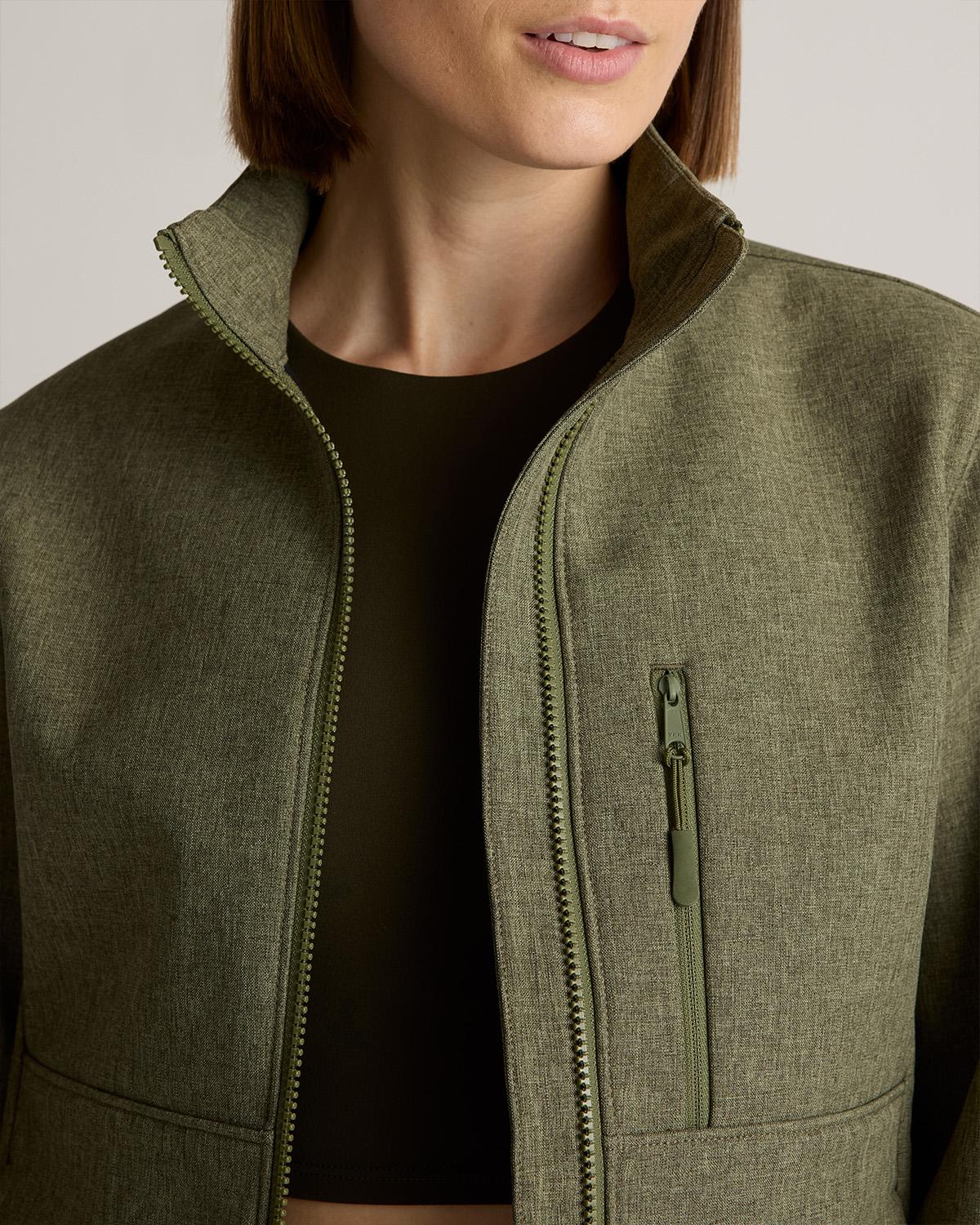 Quince | Women's Softshell Fleece-Lined Full-Zip Jacket Recycled Polyester Product Image