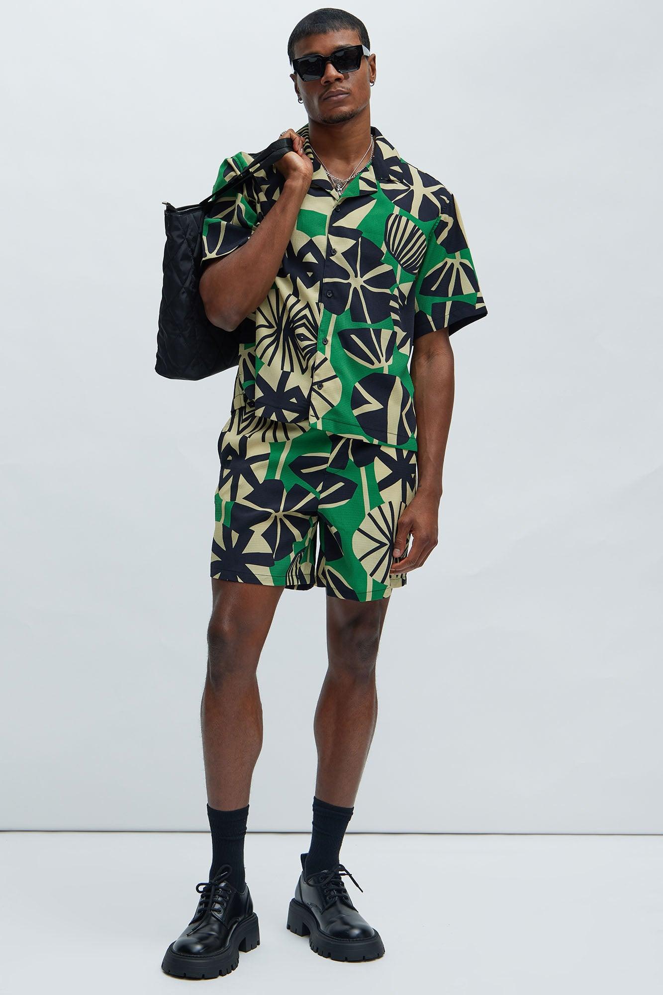 Masaka Textured Shirt - Green/combo Product Image