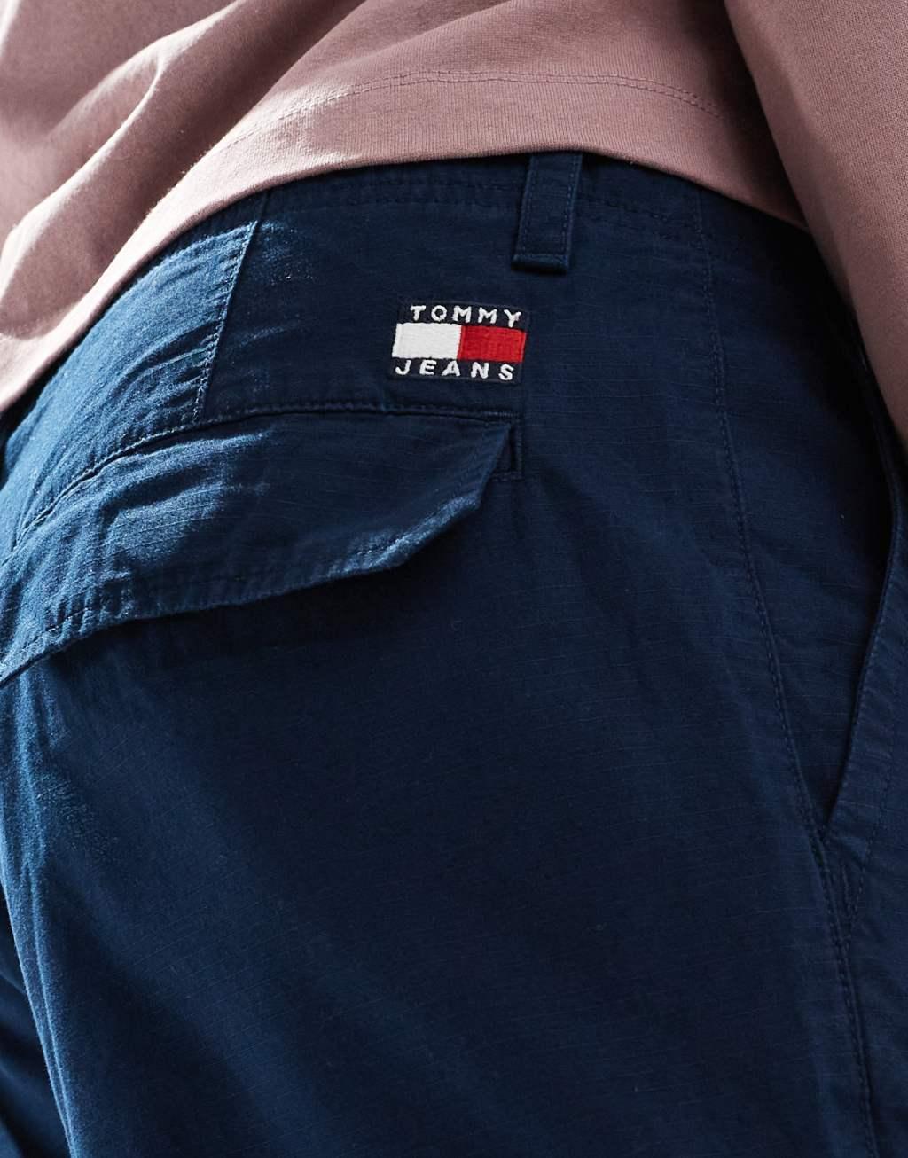 Tommy Jeans Ryan ripstop cargo pants in navy Product Image