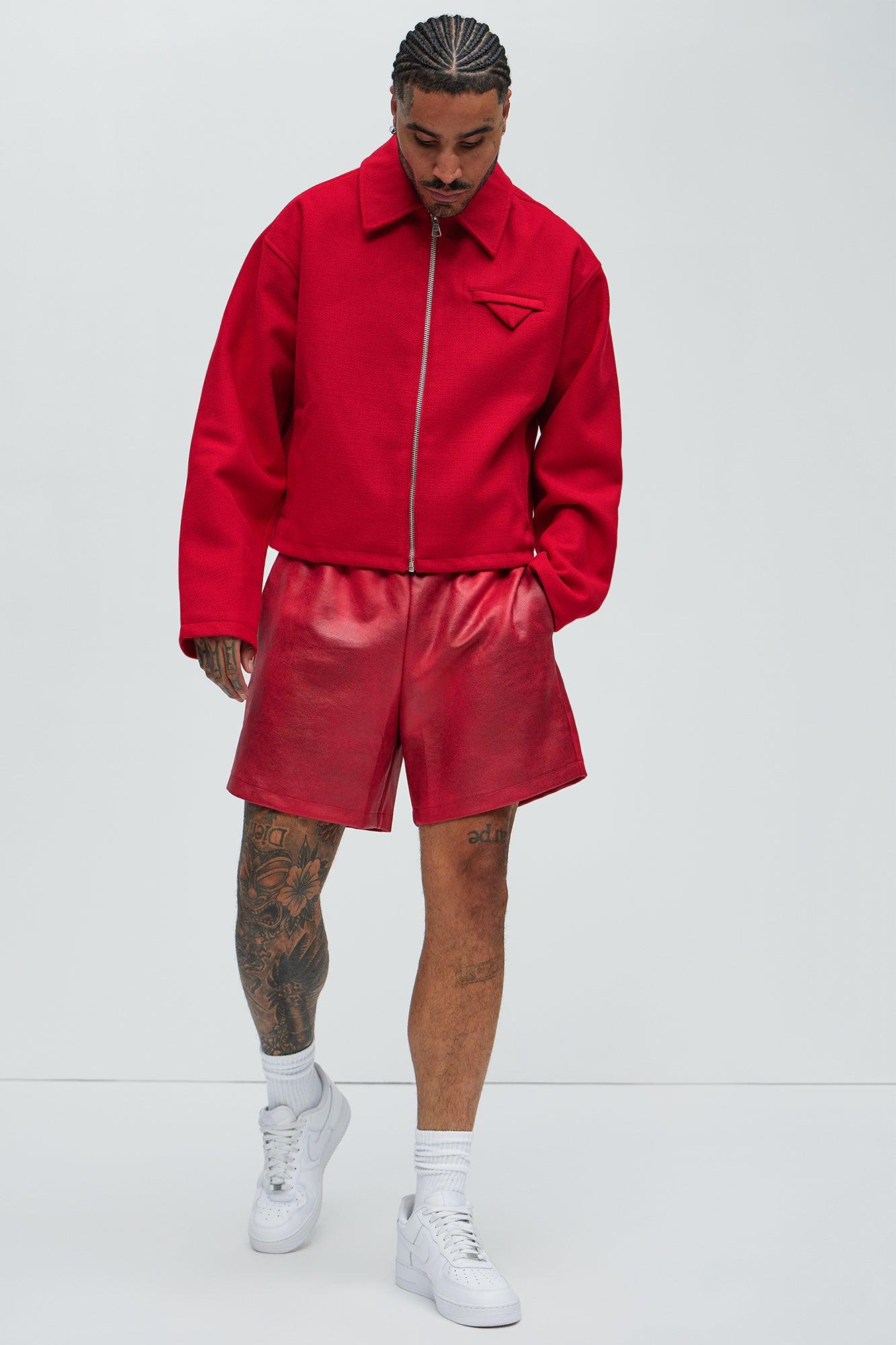 Scorched Relaxed Shorts - Red Product Image