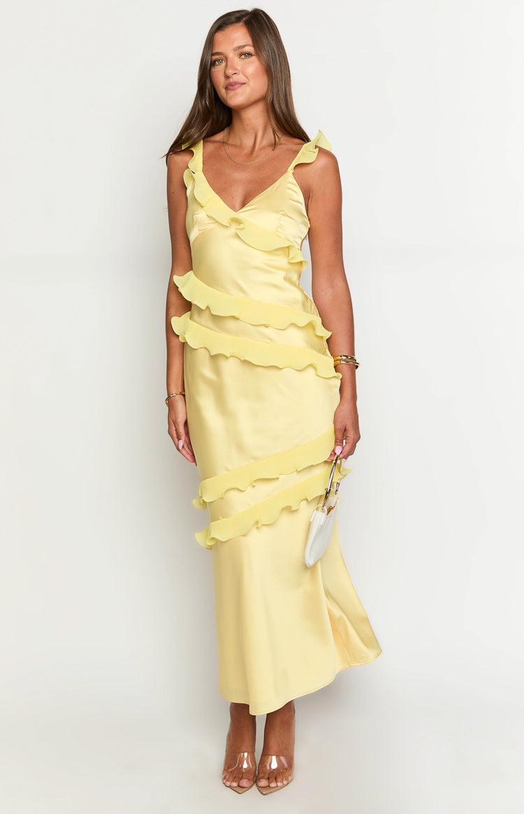 Evan Yellow Maxi Dress Product Image