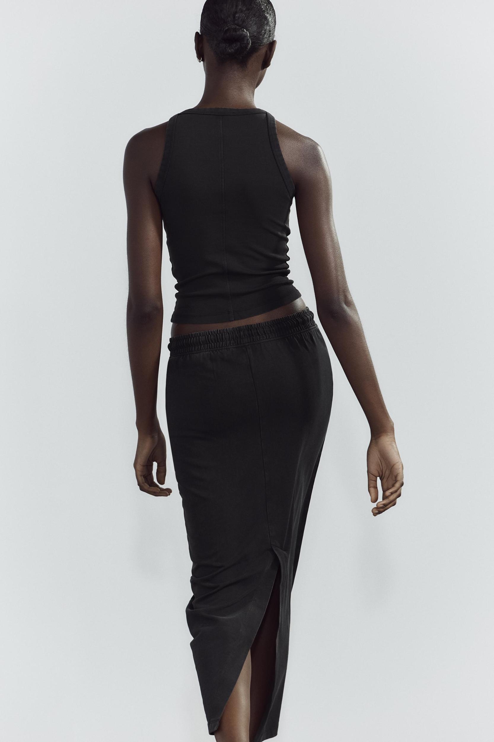 WASHED EFFECT HALTER TOP Product Image