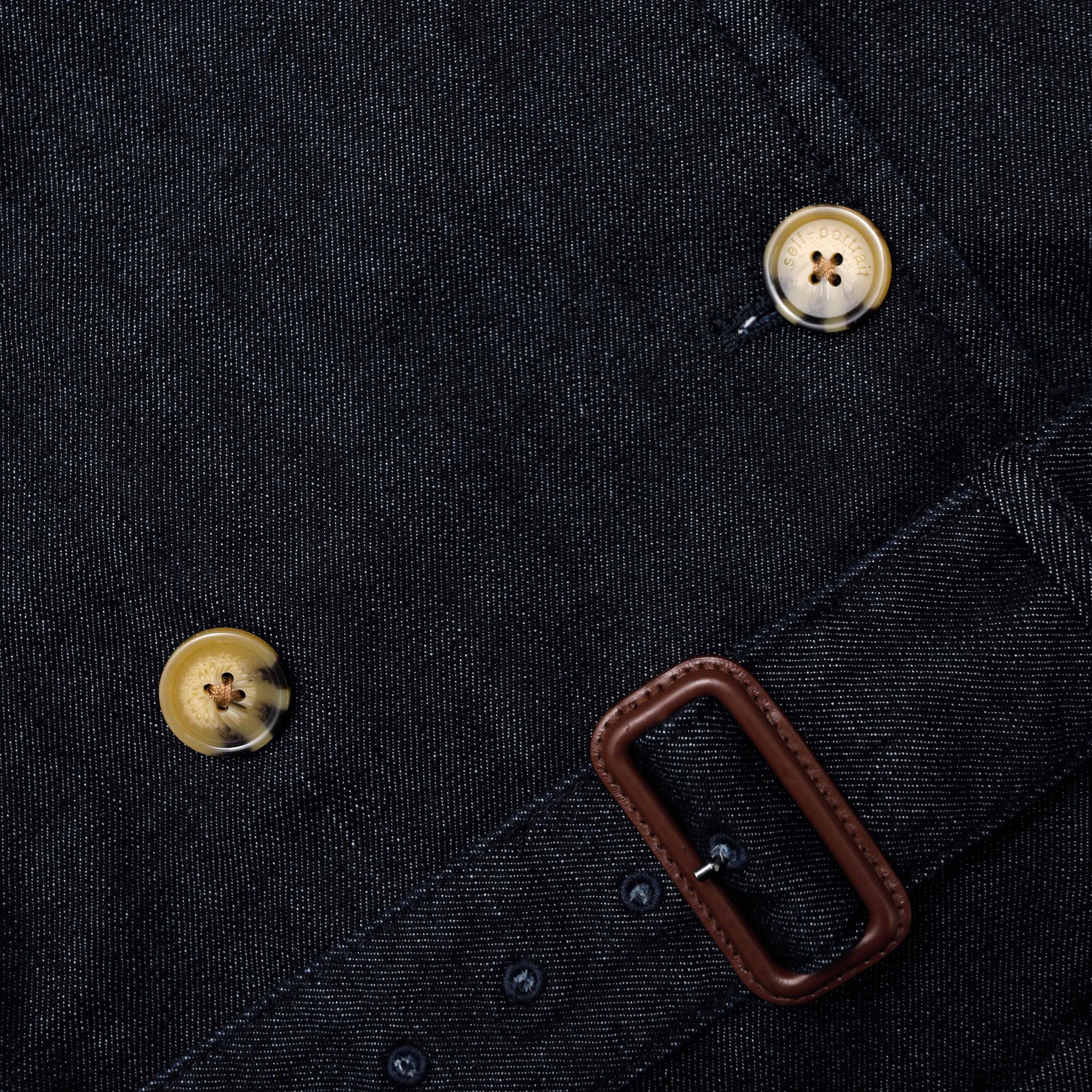 Denim Trench Jacket Product Image