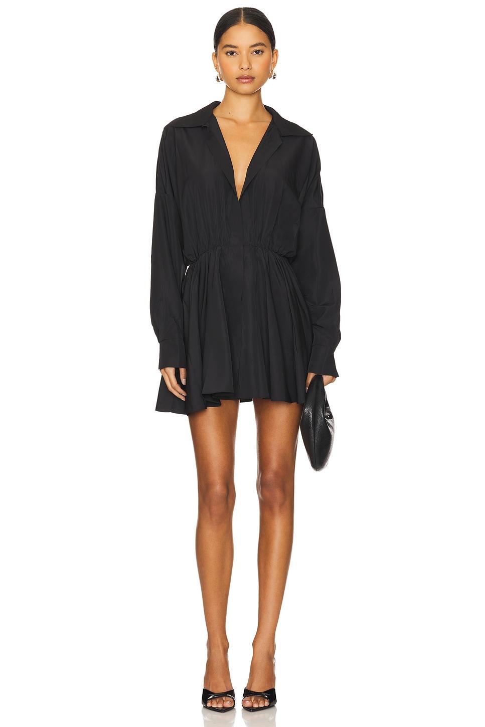 Oversized Shirt Flared Mini Dress Norma Kamali Product Image