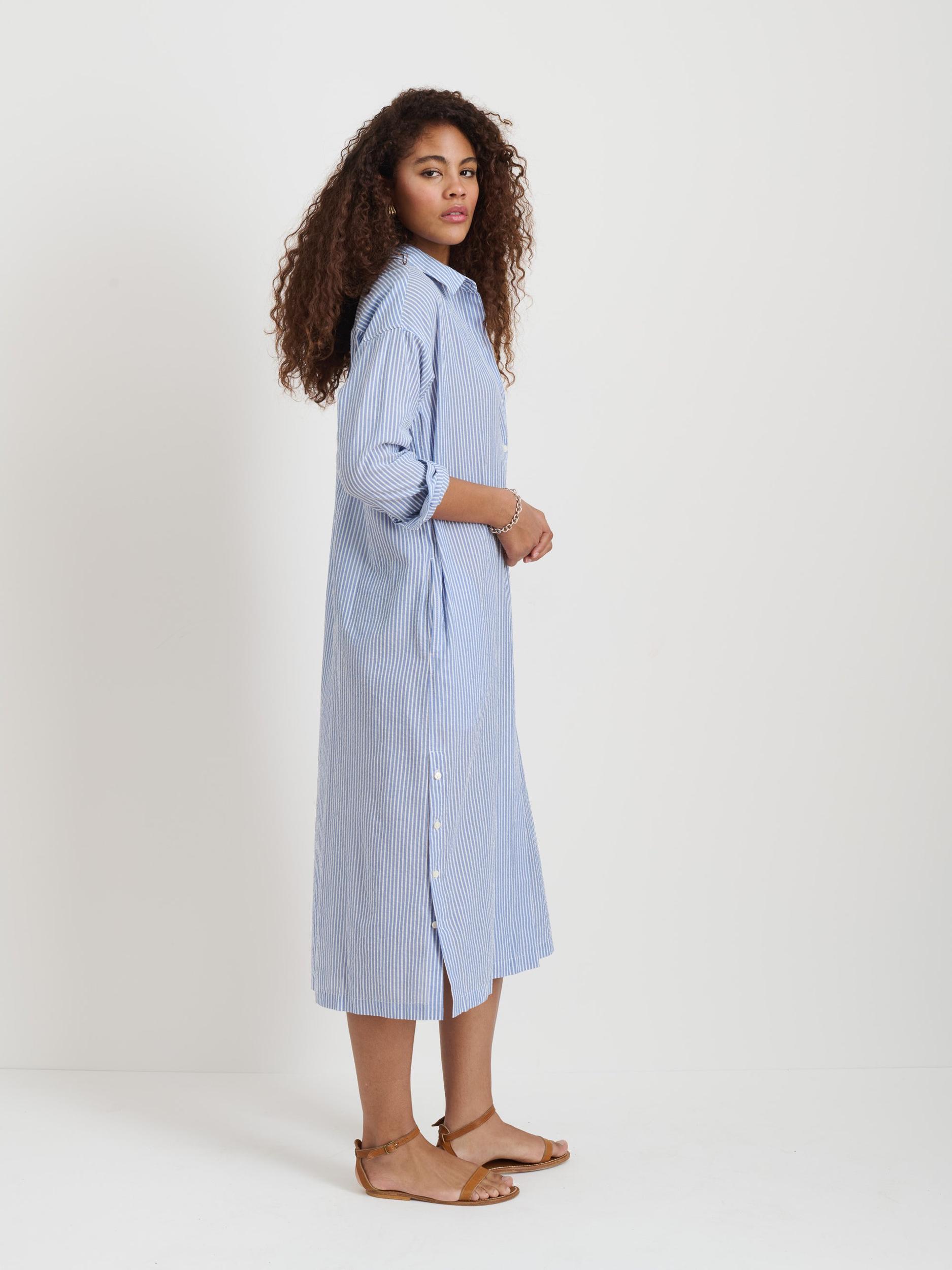 Kerry Shirtdress In Seersucker Product Image