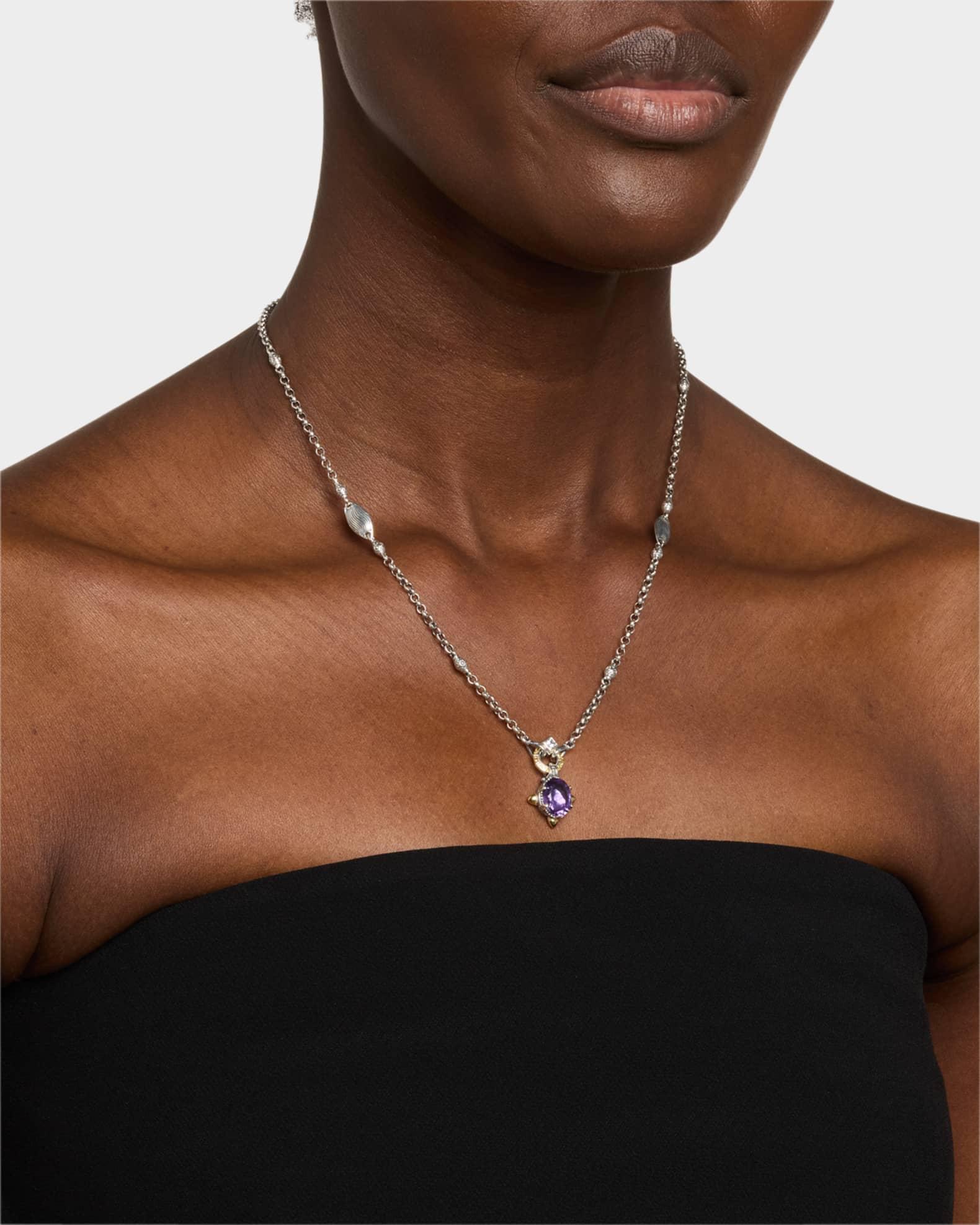 Kyma Amethyst and White Sapphire Necklace Product Image