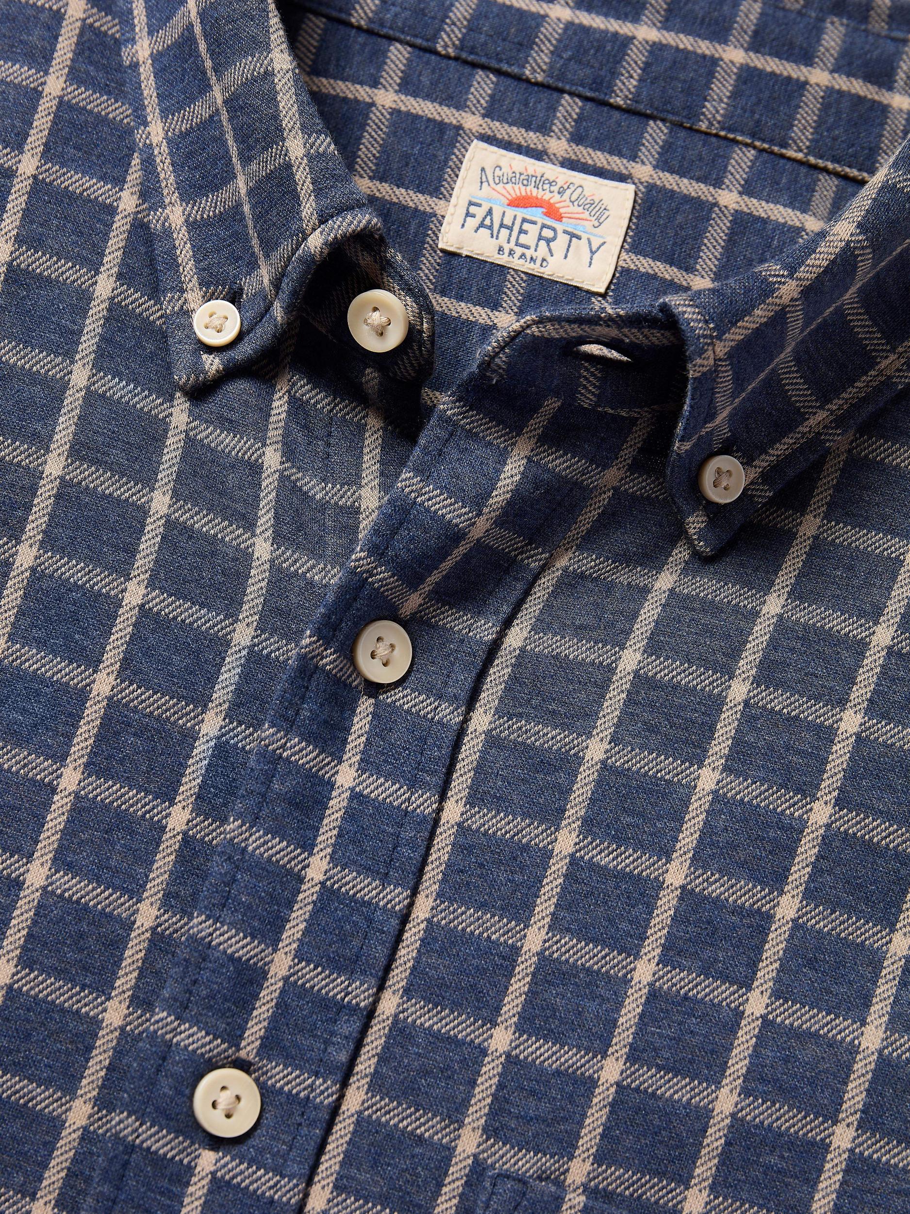 Coastline Knit Shirt - Twilight Check Male Product Image