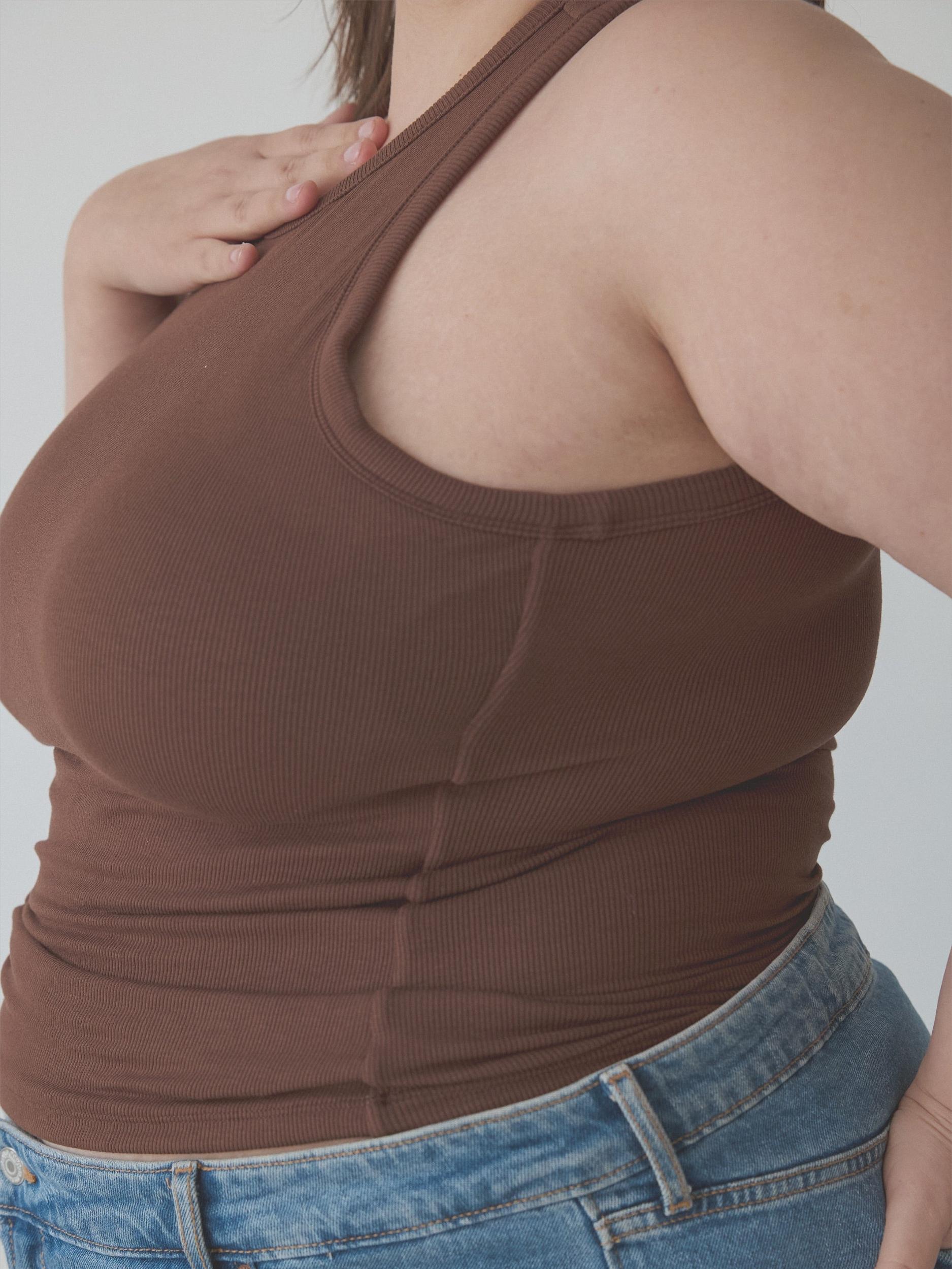 Chunky Binding Ribbed High Neck Brami (Full Length) Product Image