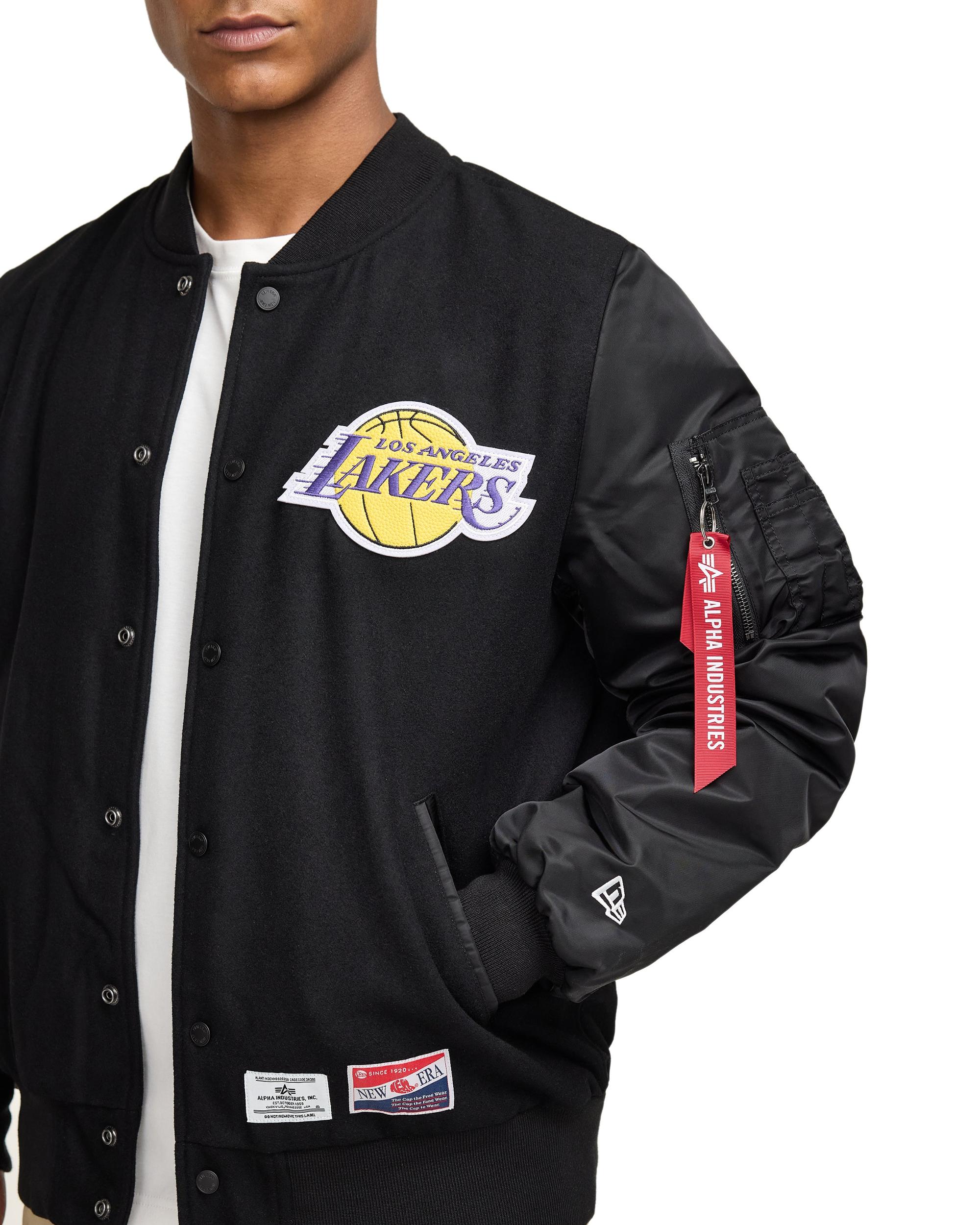 Alpha Industries x Los Angeles Lakers MA-1 Wool Varsity Jacket Male Product Image